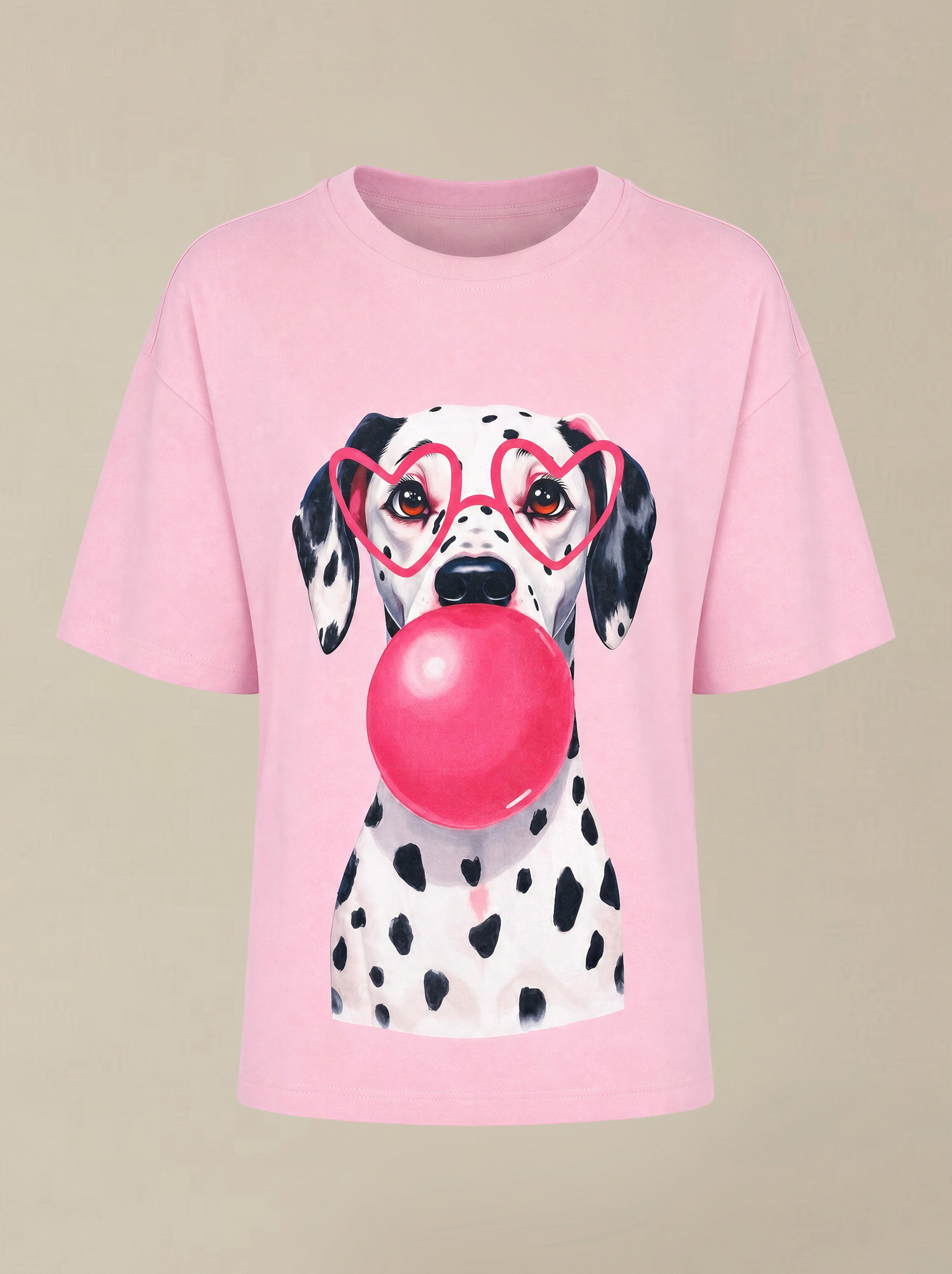 GIRLS Pink Printed T-shirt