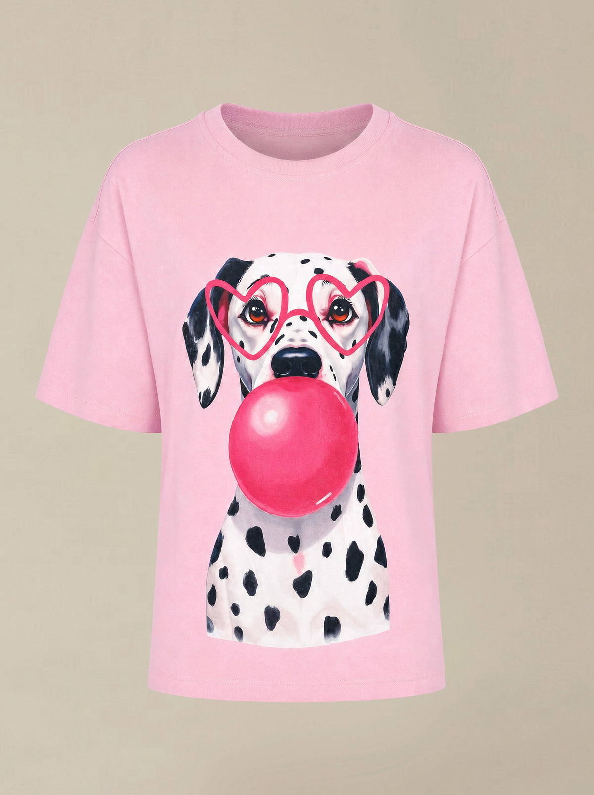 GIRLS Pink Printed T-shirt