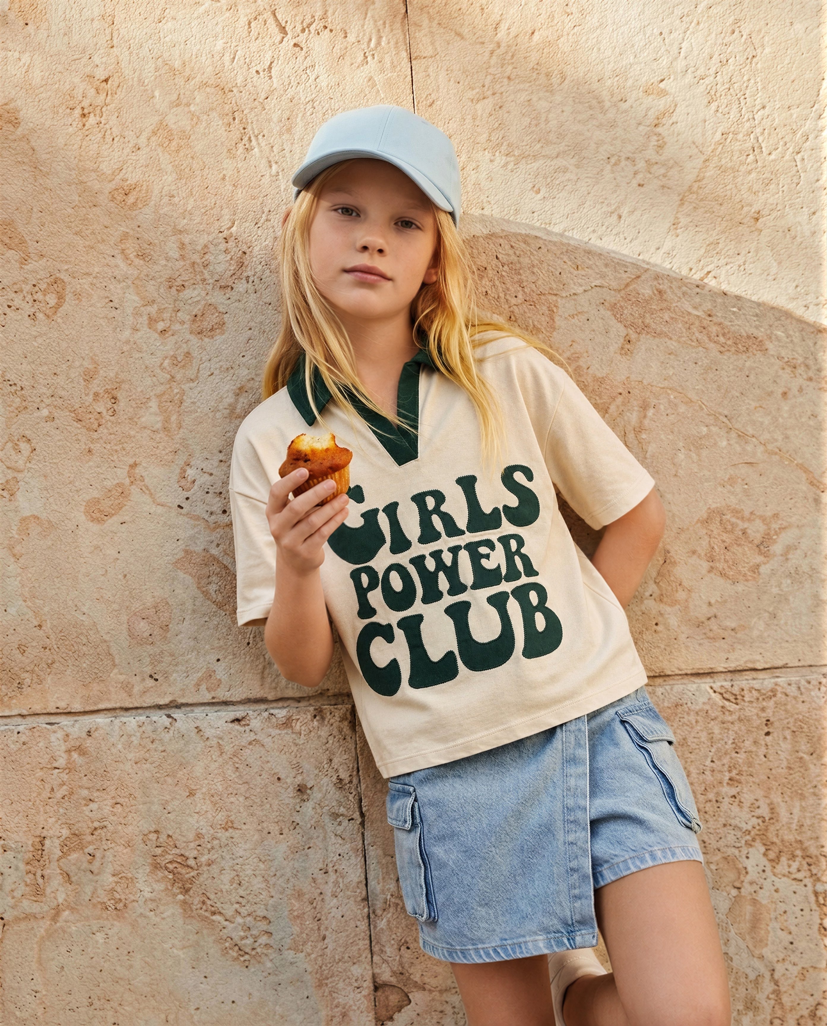GIRLS Printed Cotton T-shirt
