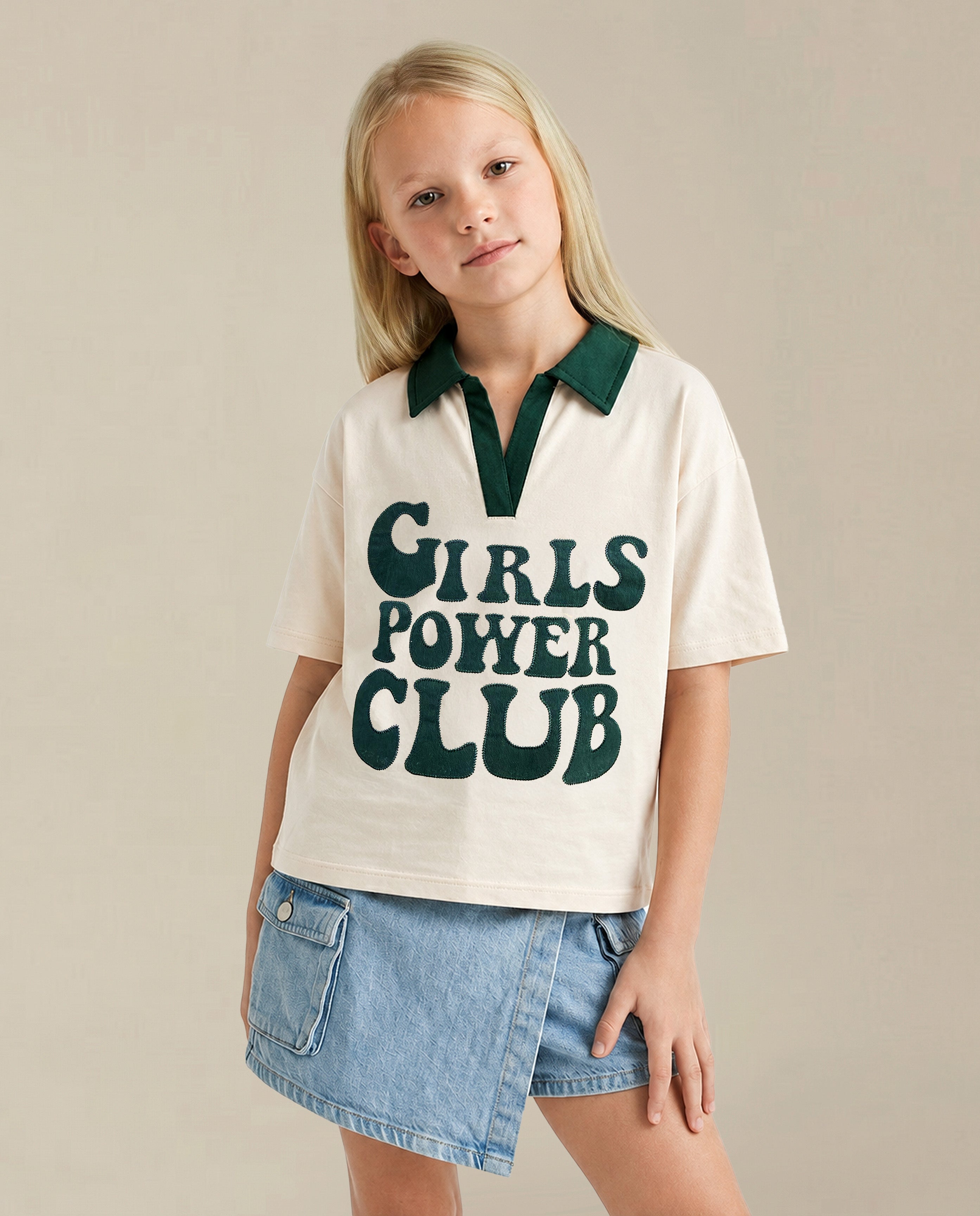 GIRLS Printed Cotton T-shirt
