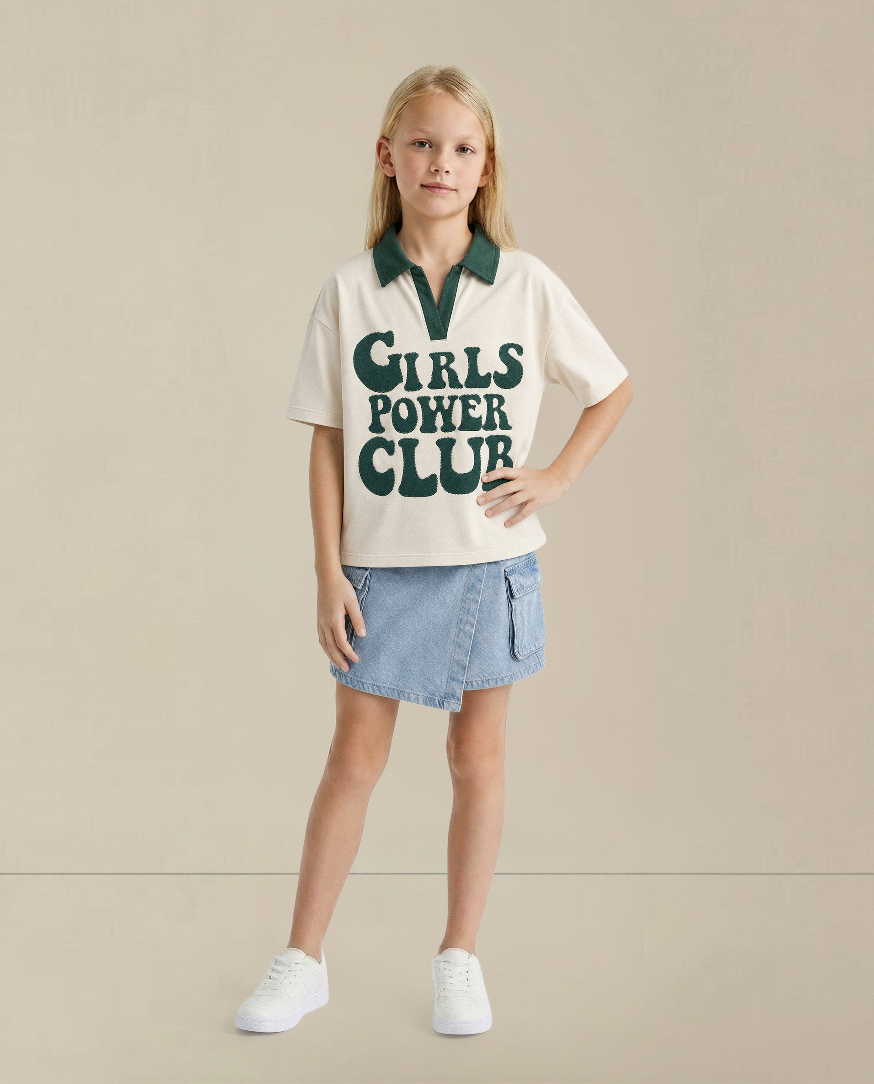 GIRLS Printed Cotton T-shirt