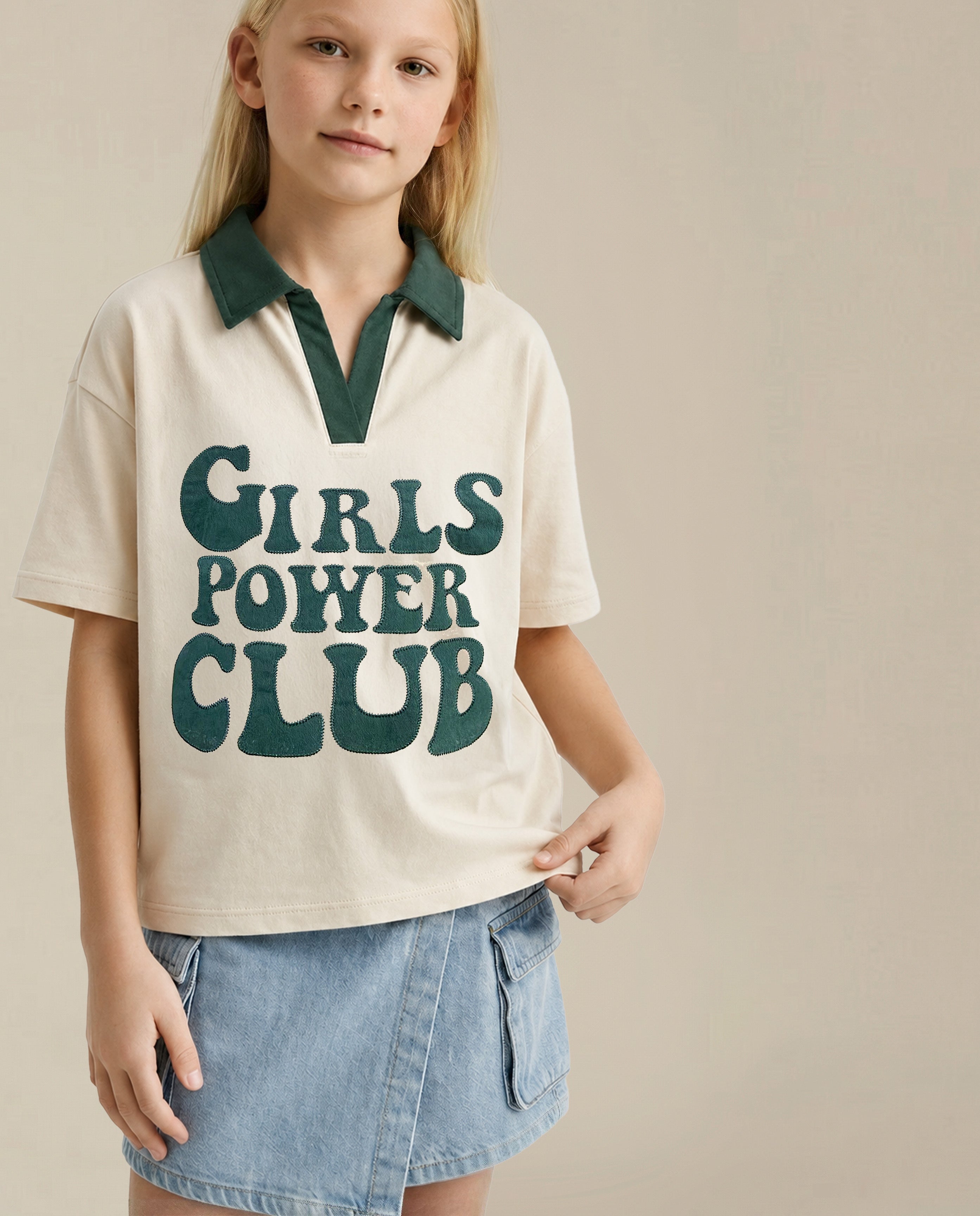GIRLS Printed Cotton T-shirt
