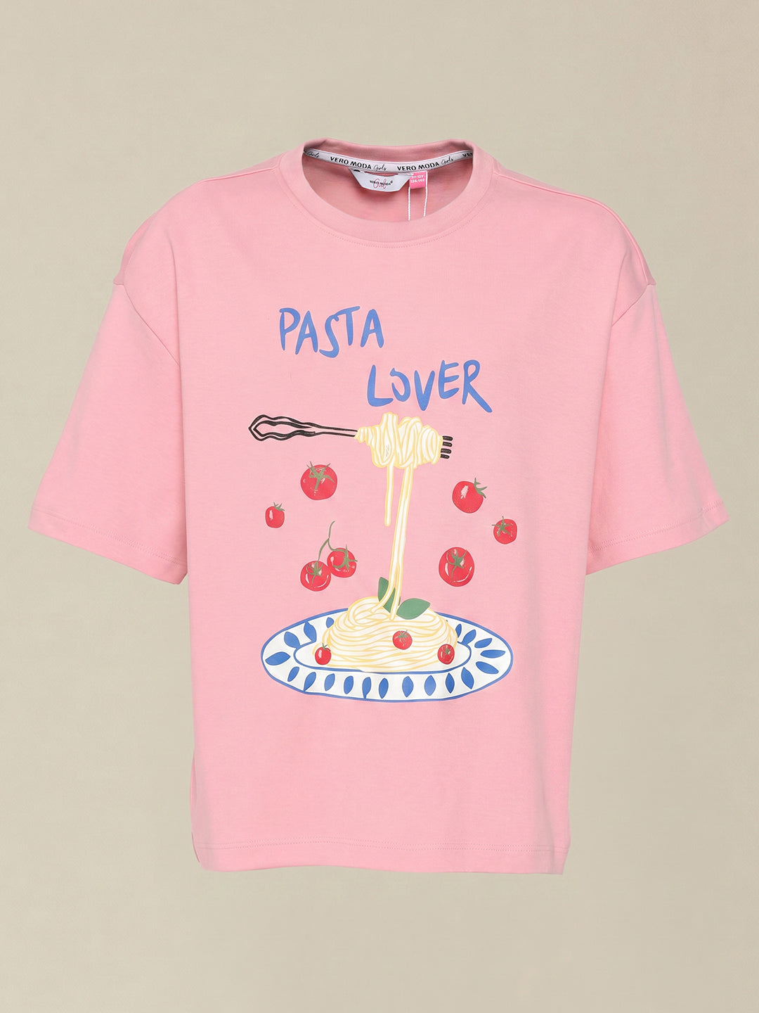 GIRLS Pink Printed T-shirt
