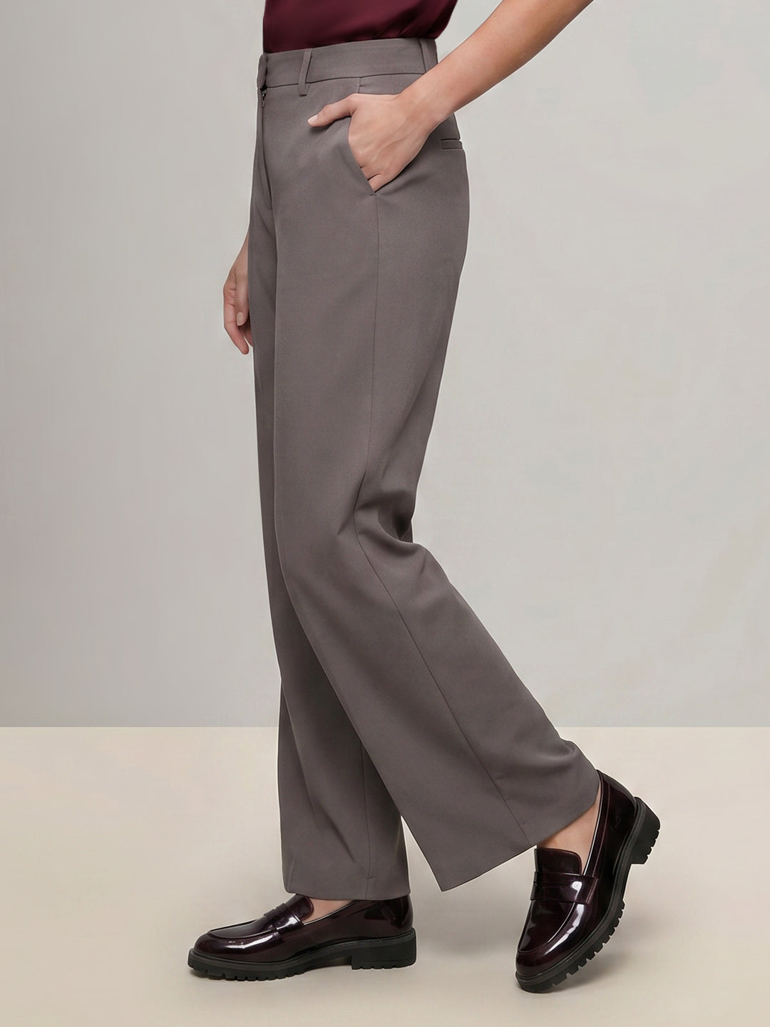 Straight Fit Tailored Pants