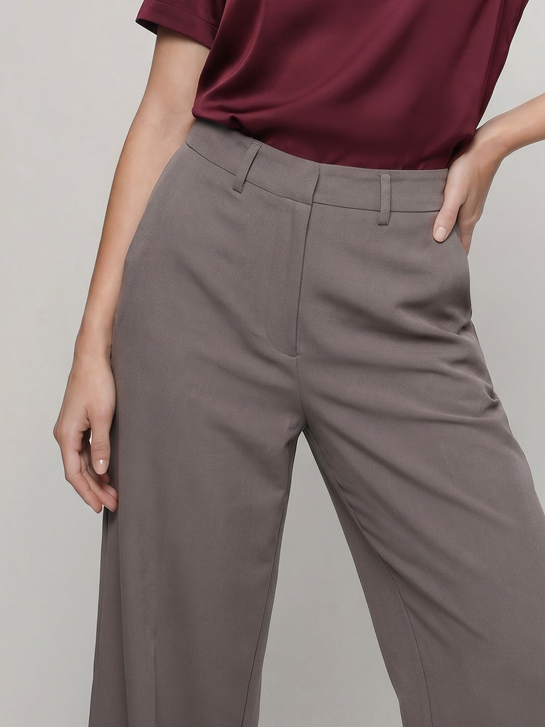 Straight Fit Tailored Pants