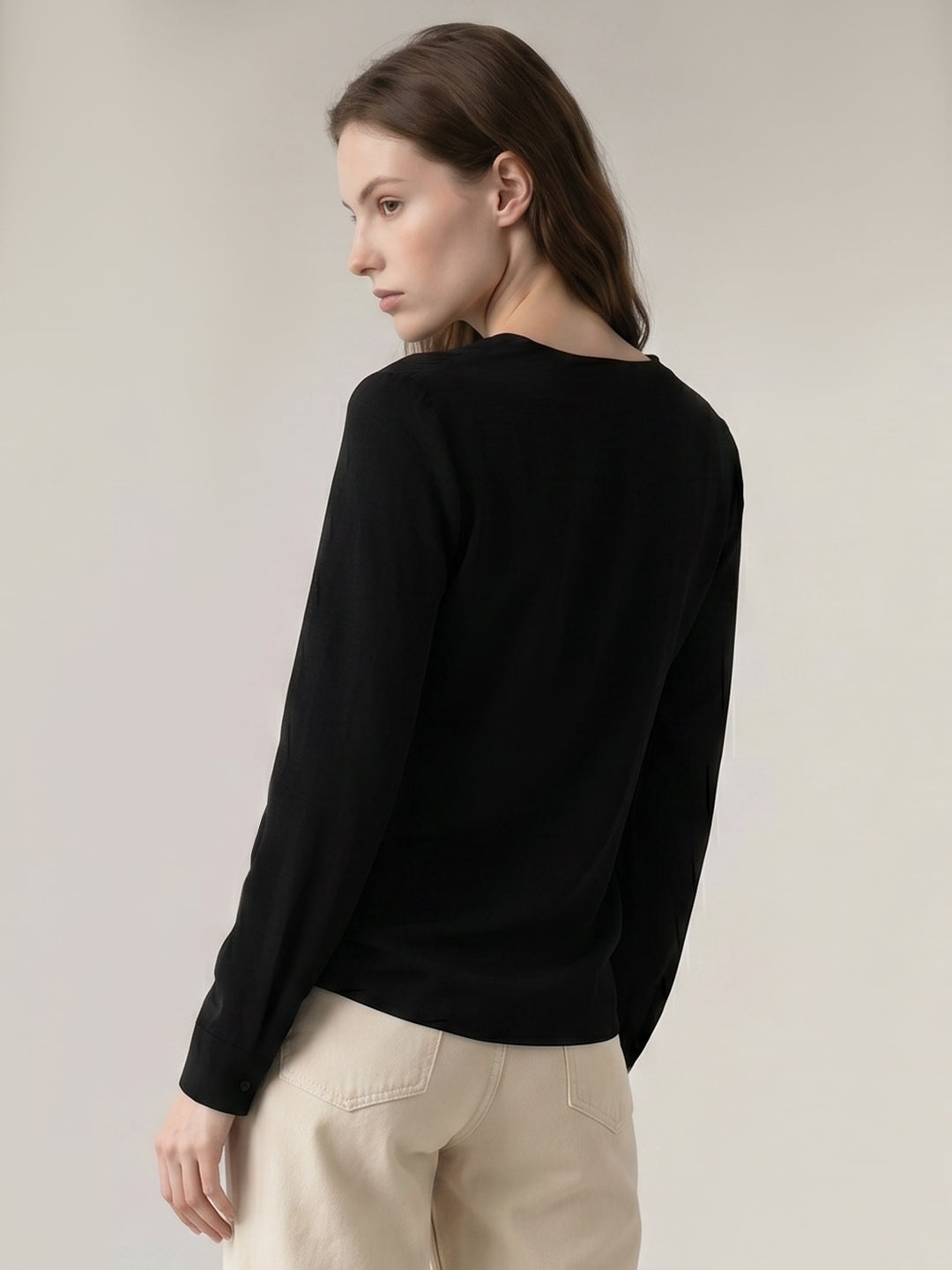 Black Regular Fit Top