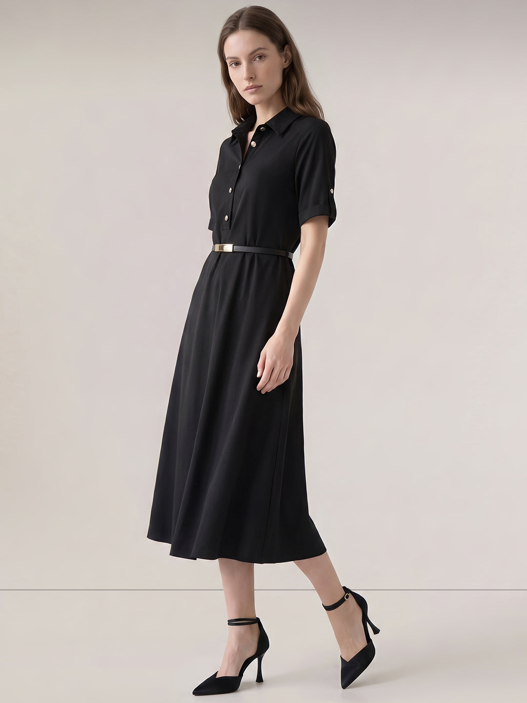 Black Shirt Dress
