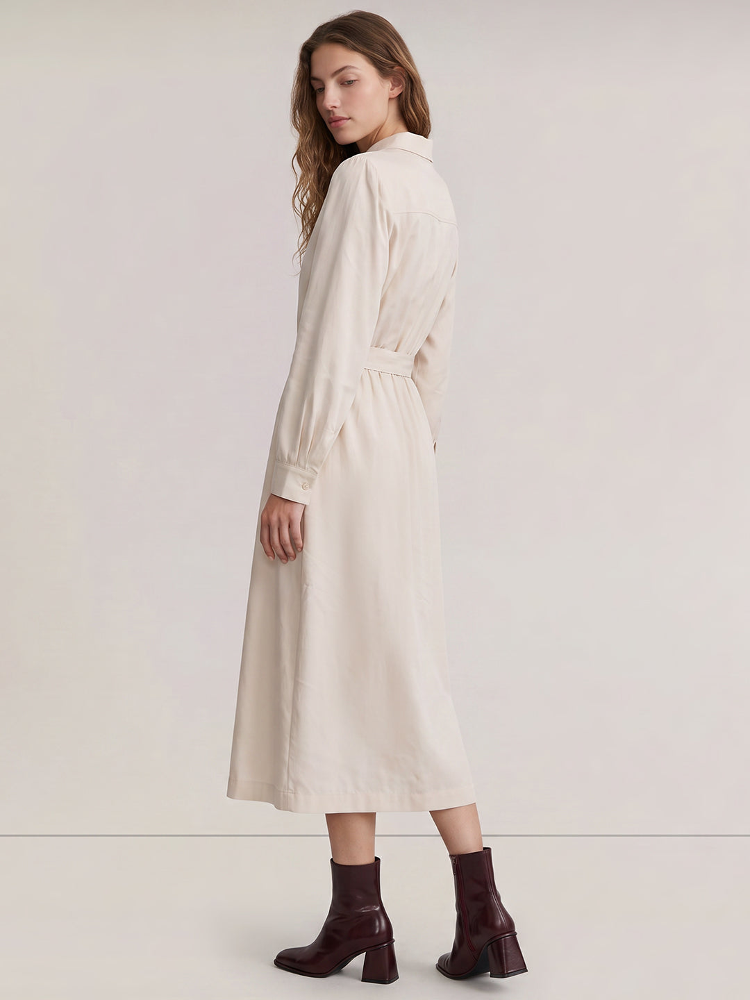 Ecru Shirt Dress
