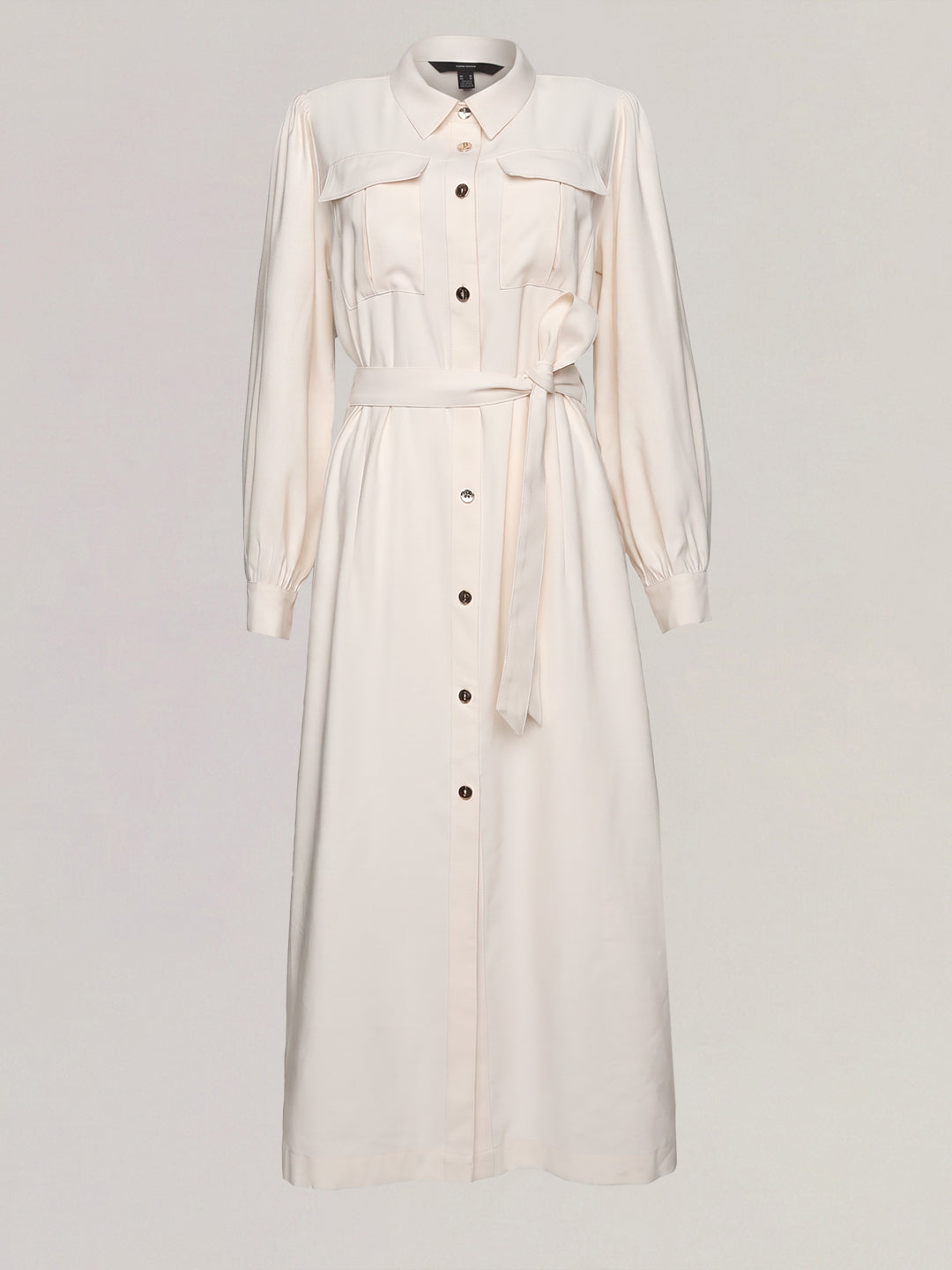 Ecru Shirt Dress