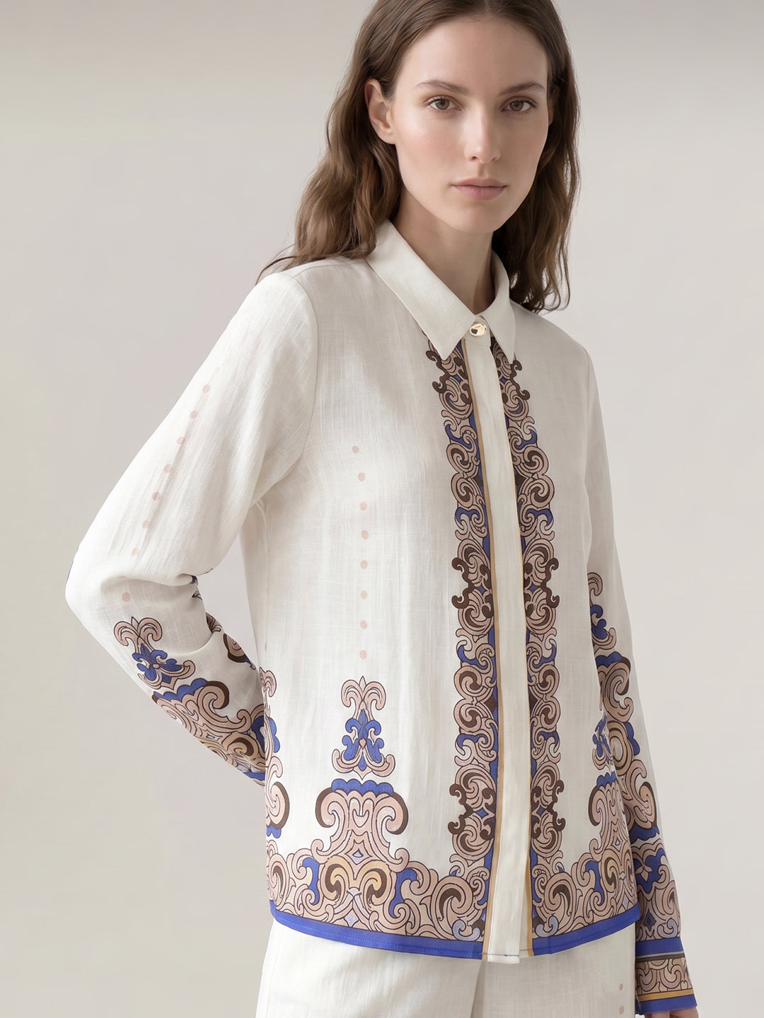 Beige printed Shirt
