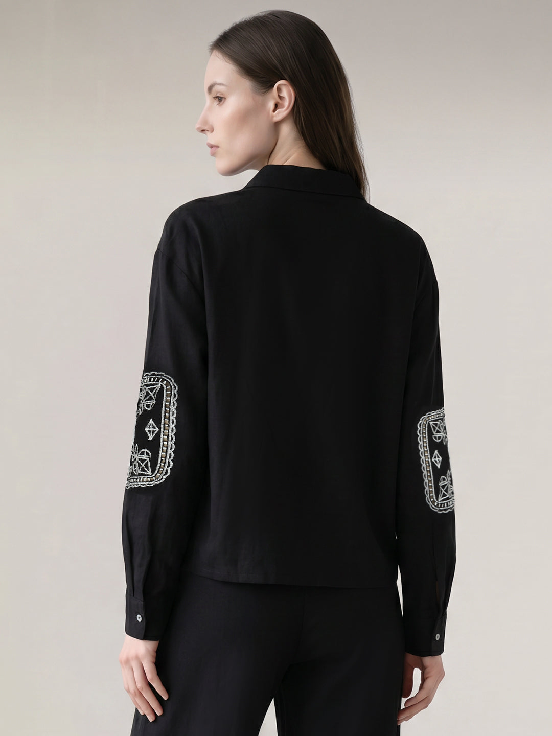 Black Printed Shirt