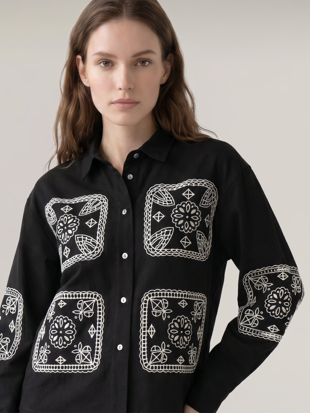 Black Printed Shirt