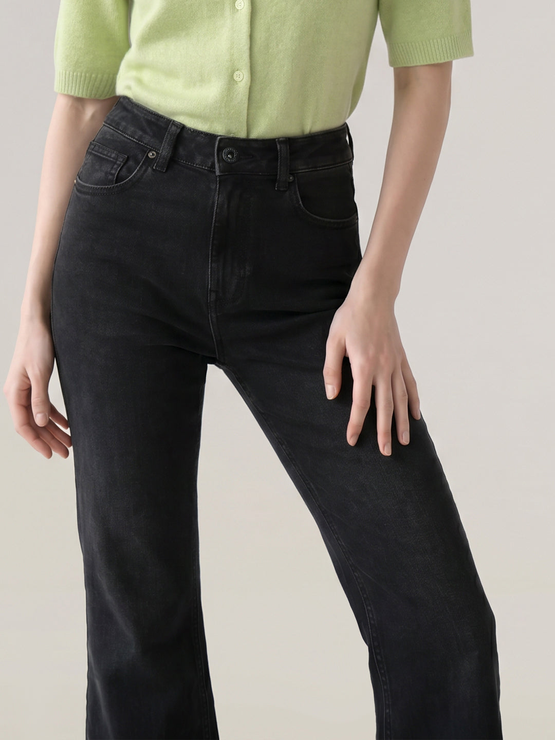 Black Flared Jeans