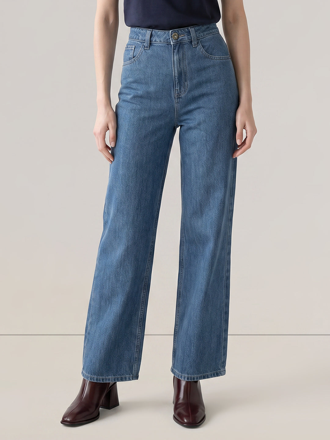 Blue Straight Fit Jeans