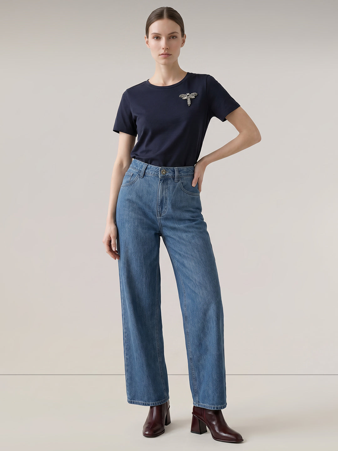 Blue Straight Fit Jeans