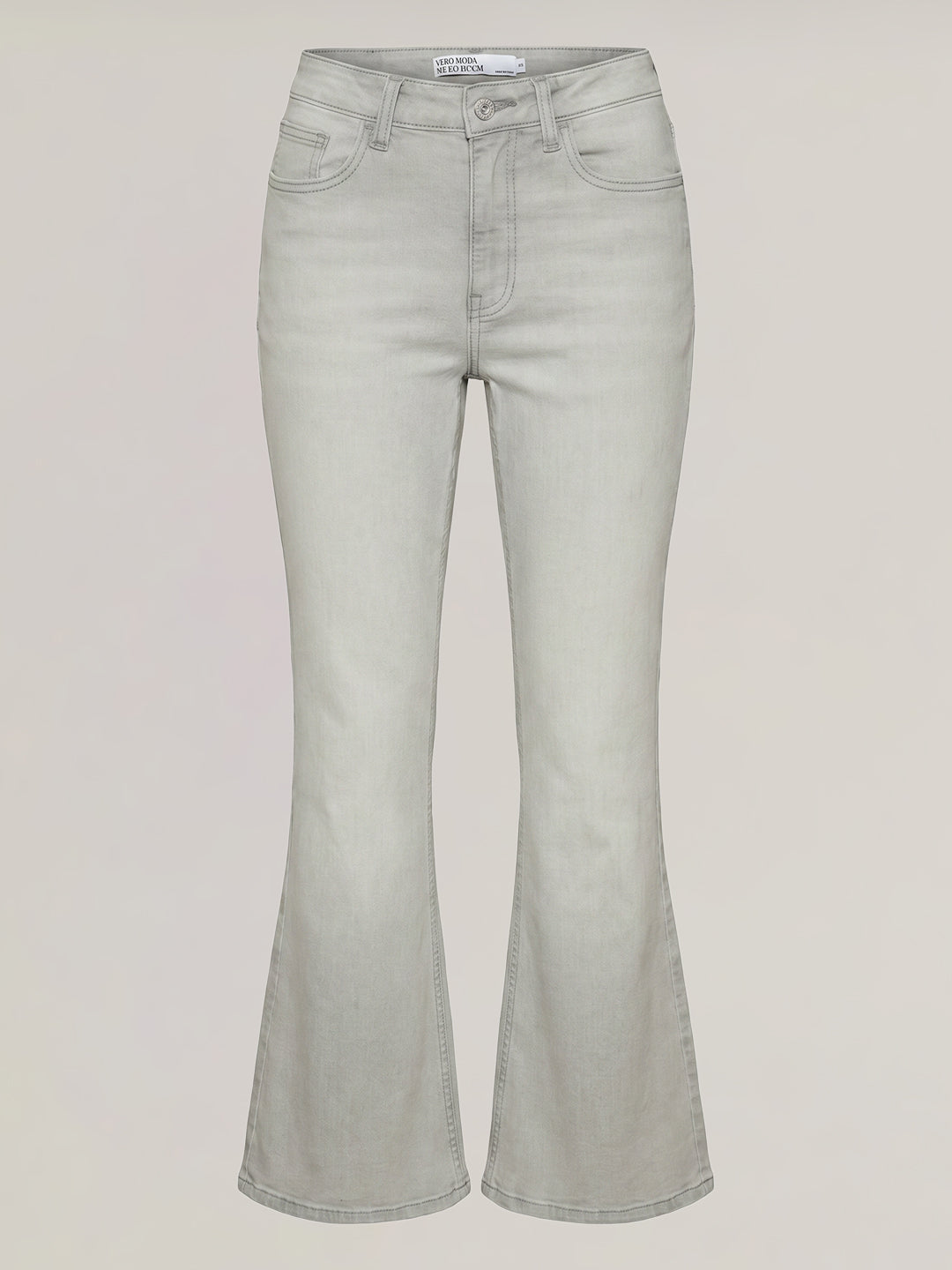 Light Grey Mid Rise Bootcut Jeans