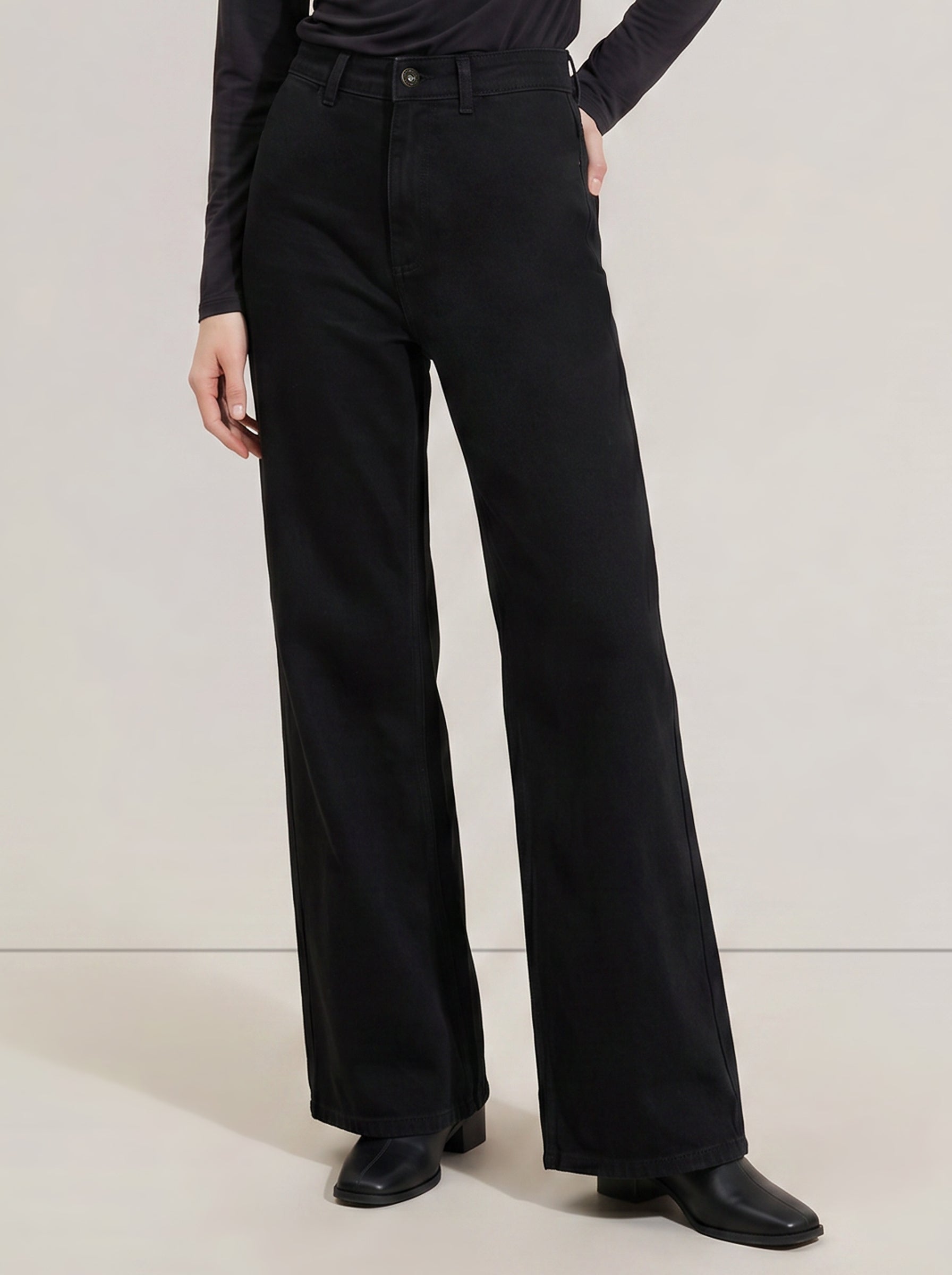 Black Wide Leg Jeans