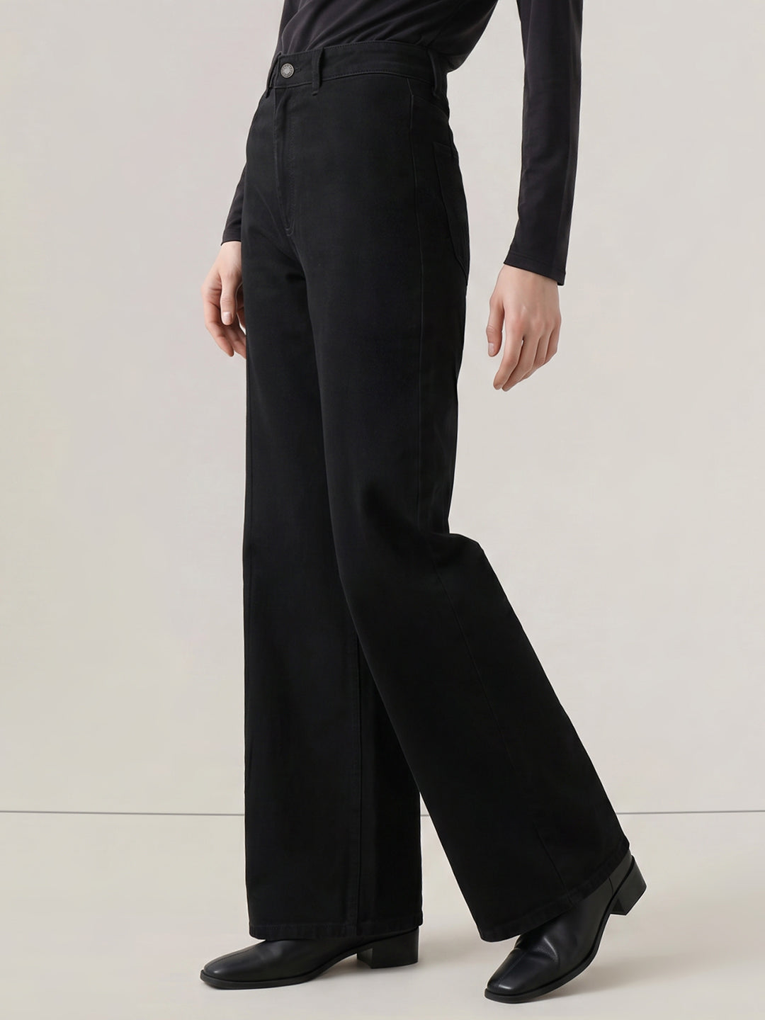 Black Wide Leg Jeans