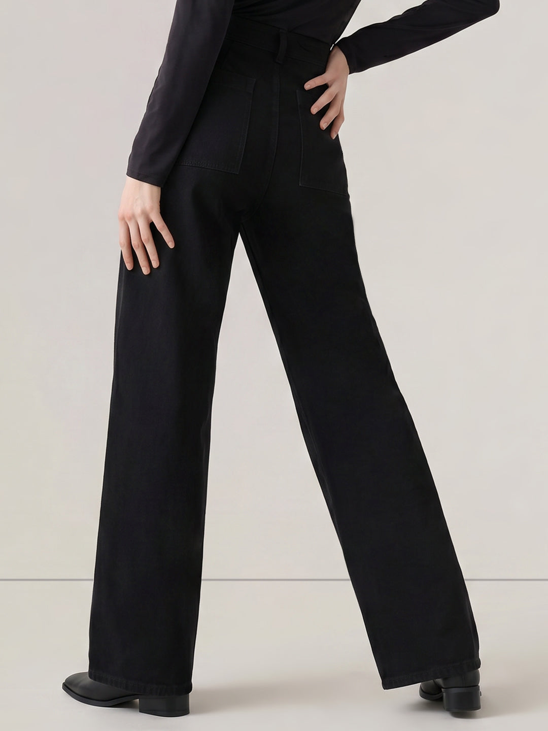 Black Wide Leg Jeans