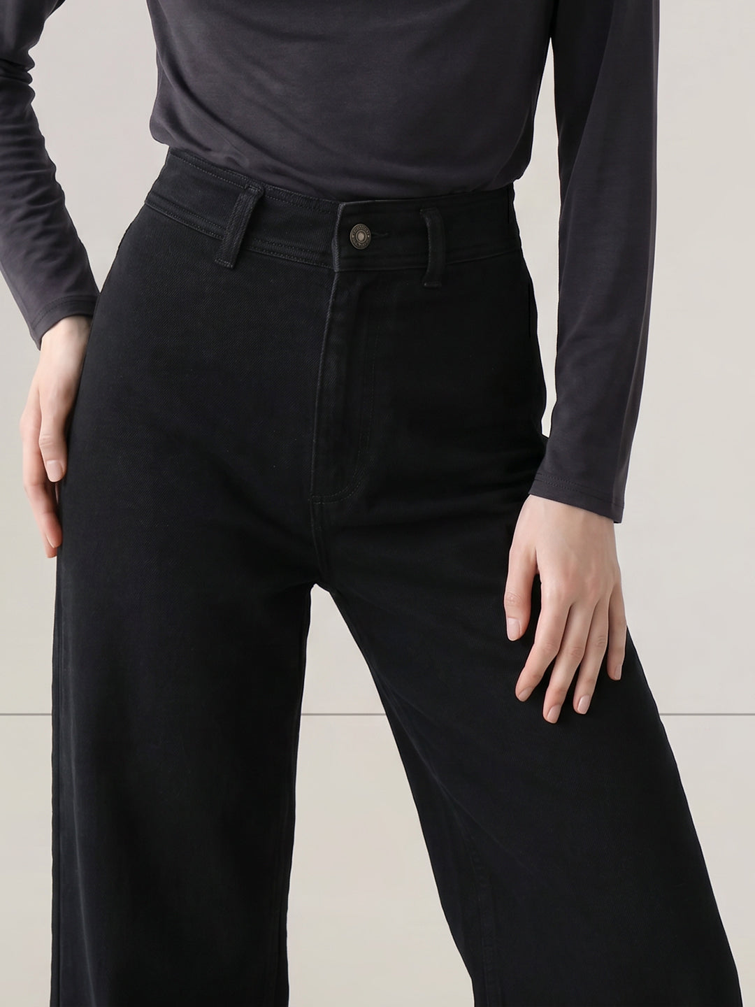 Black Wide Leg Jeans