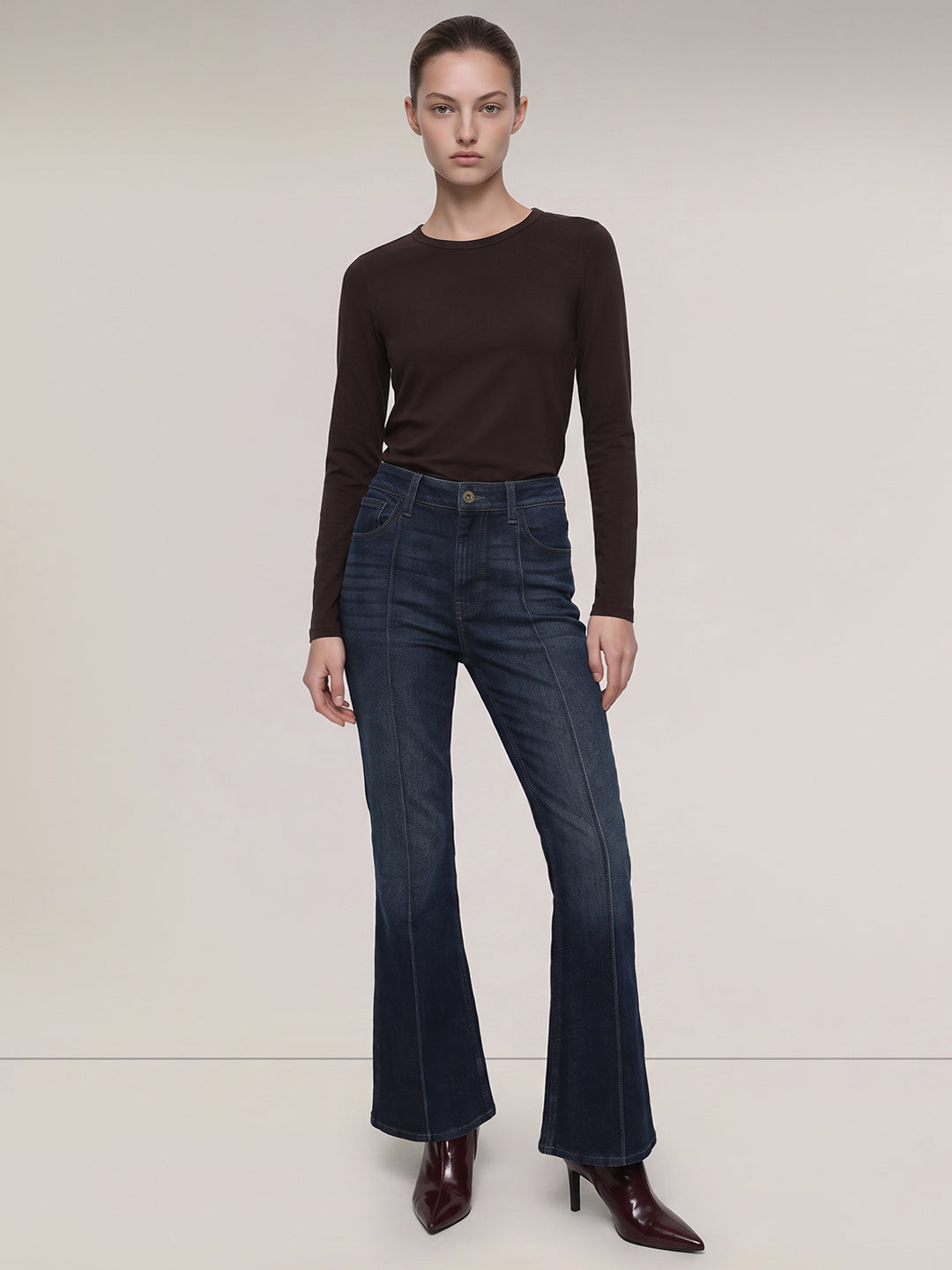 Dark Blue Bootcut Jeans