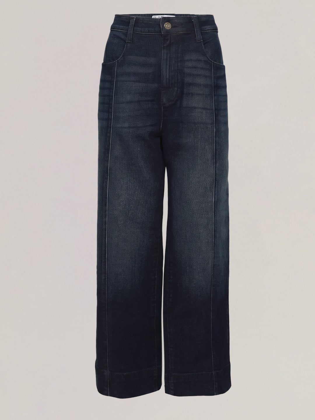 Dark Blue Wide Leg Jeans