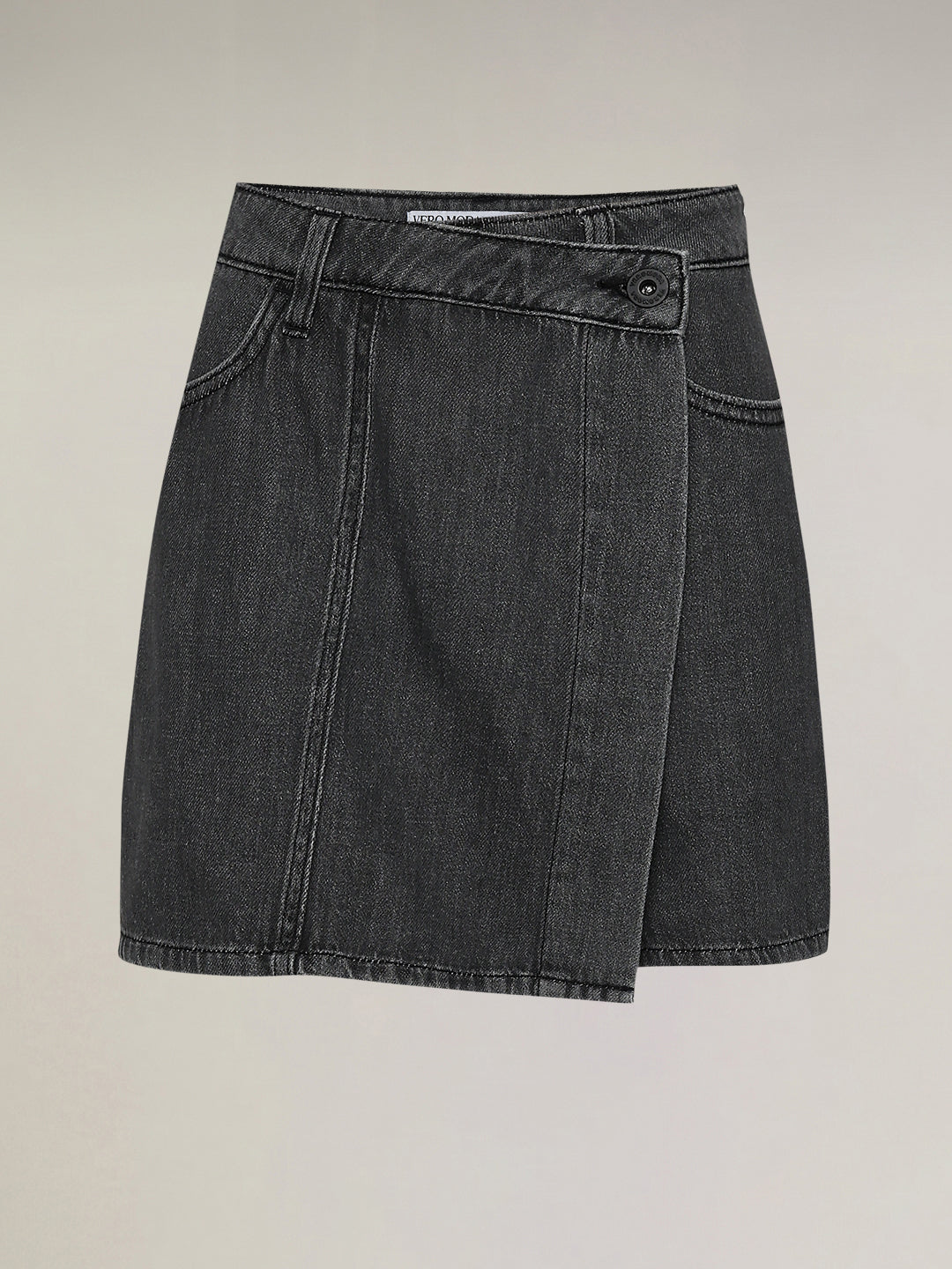 Grey Denim Skorts