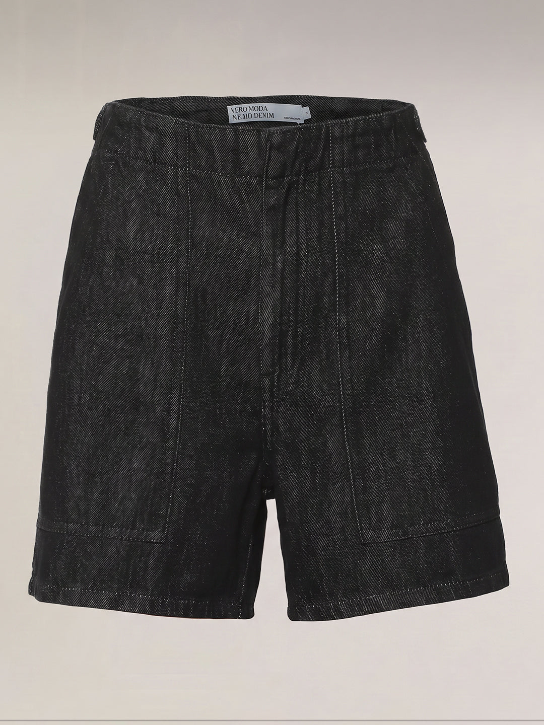 Black High Rise Bermuda Shorts