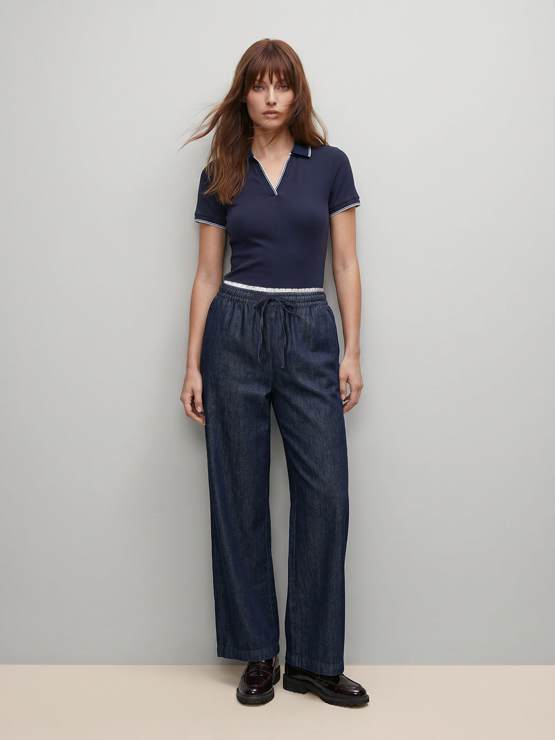 Dark Blue Denim Pants