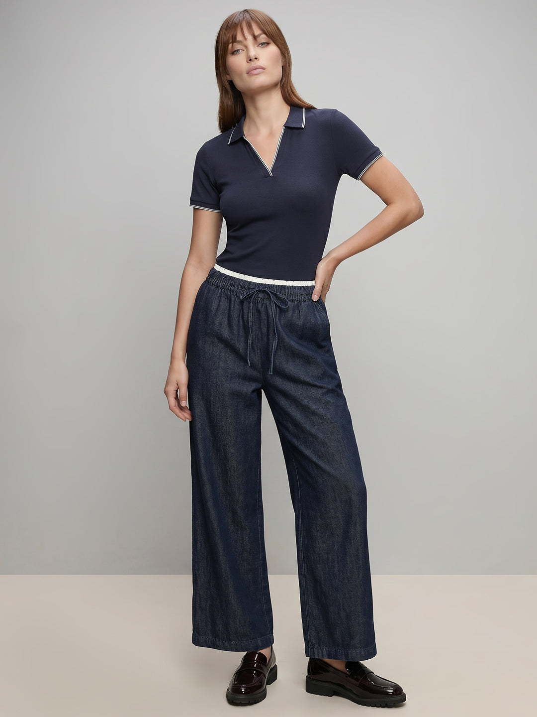 Dark Blue Denim Pants