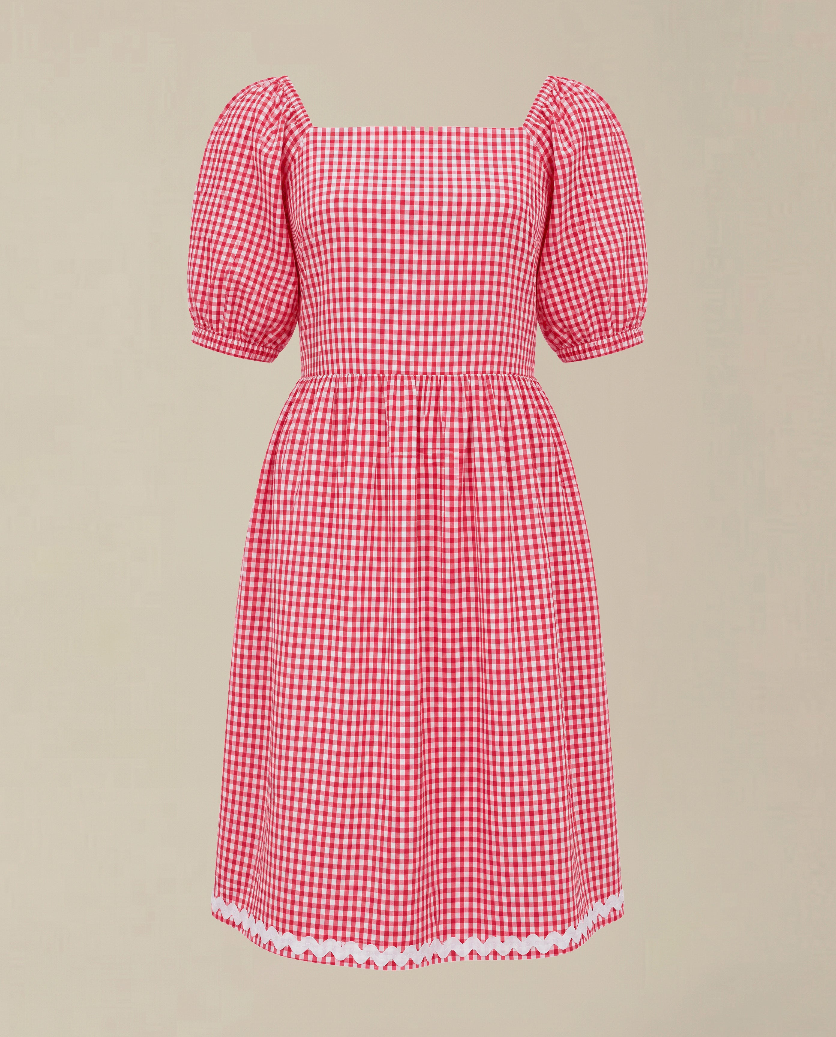 GIRLS Red Gingham Check Dress