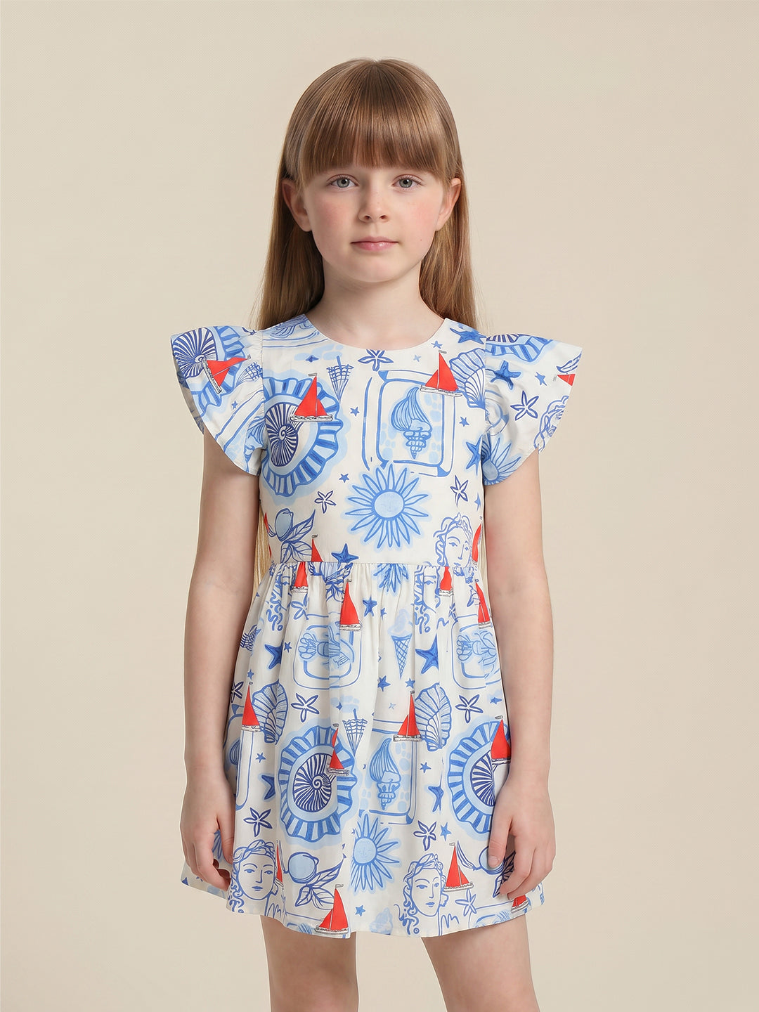 GIRLS White Floral Dress