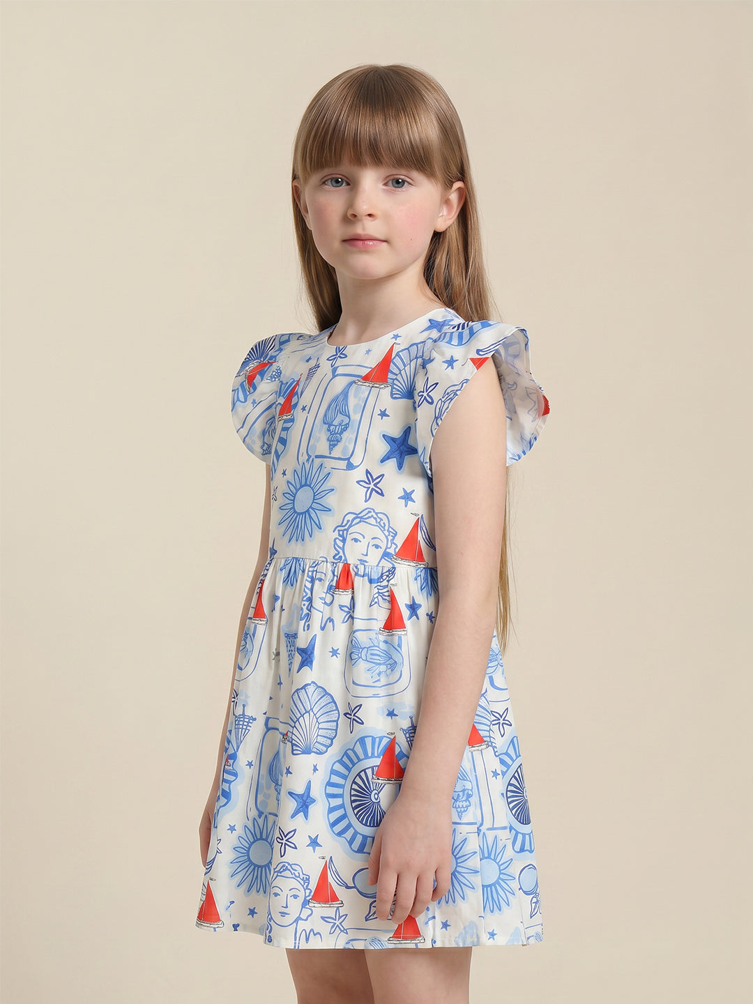 GIRLS White Floral Dress
