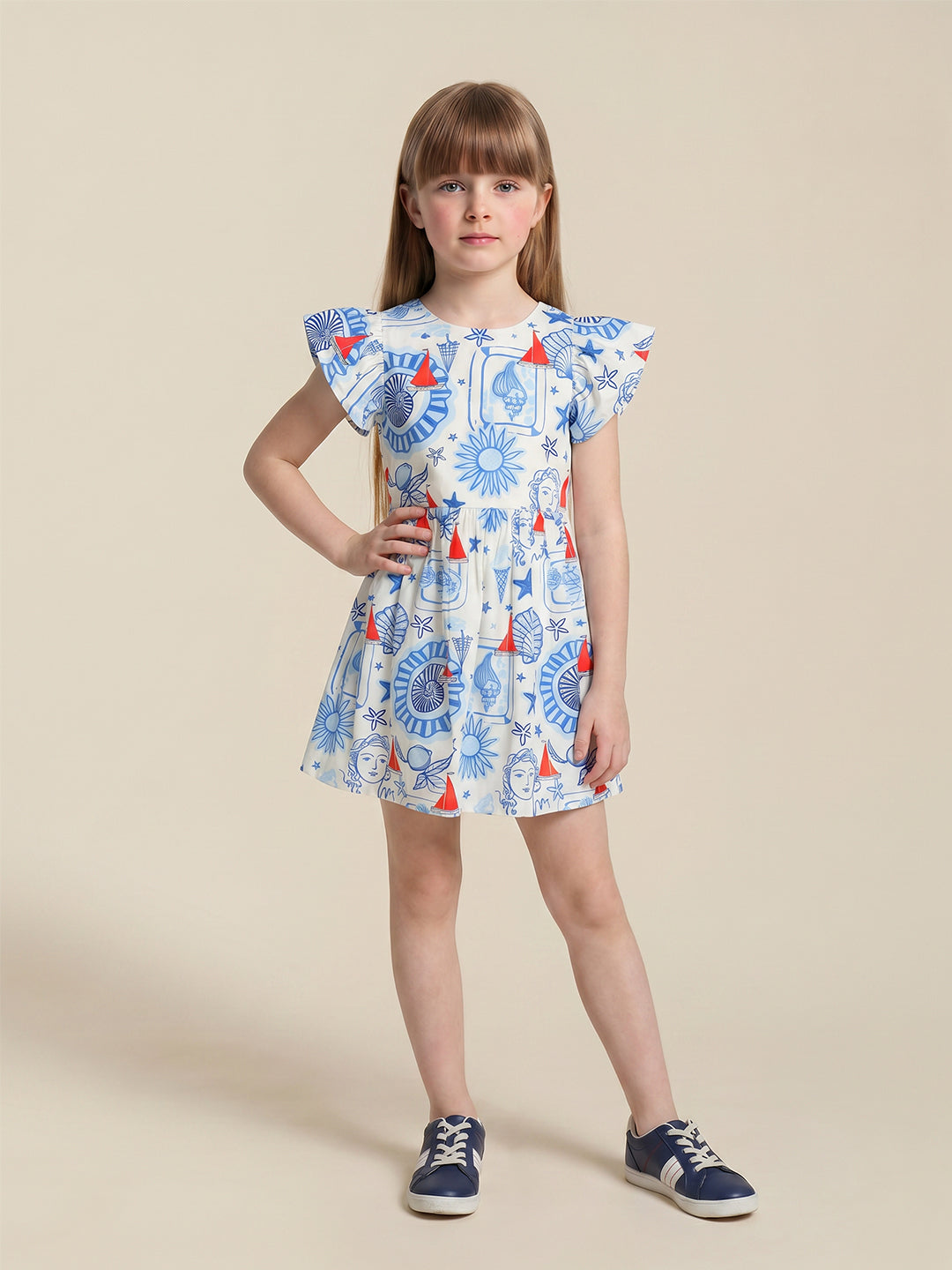 GIRLS White Floral Dress