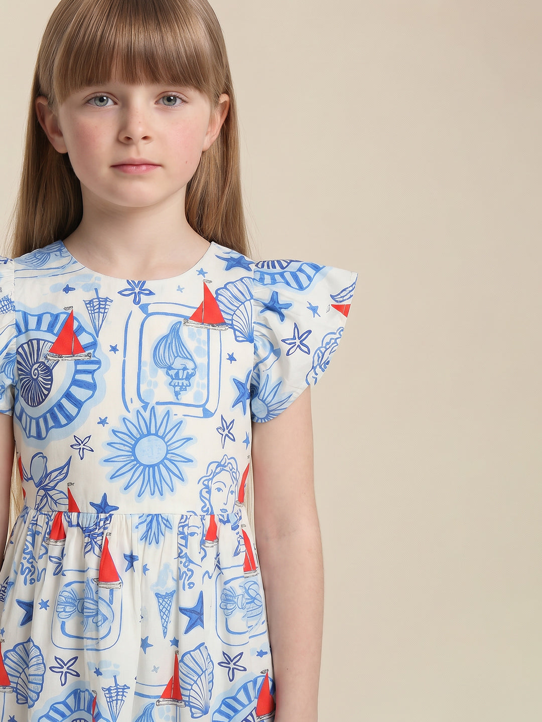 GIRLS White Floral Dress