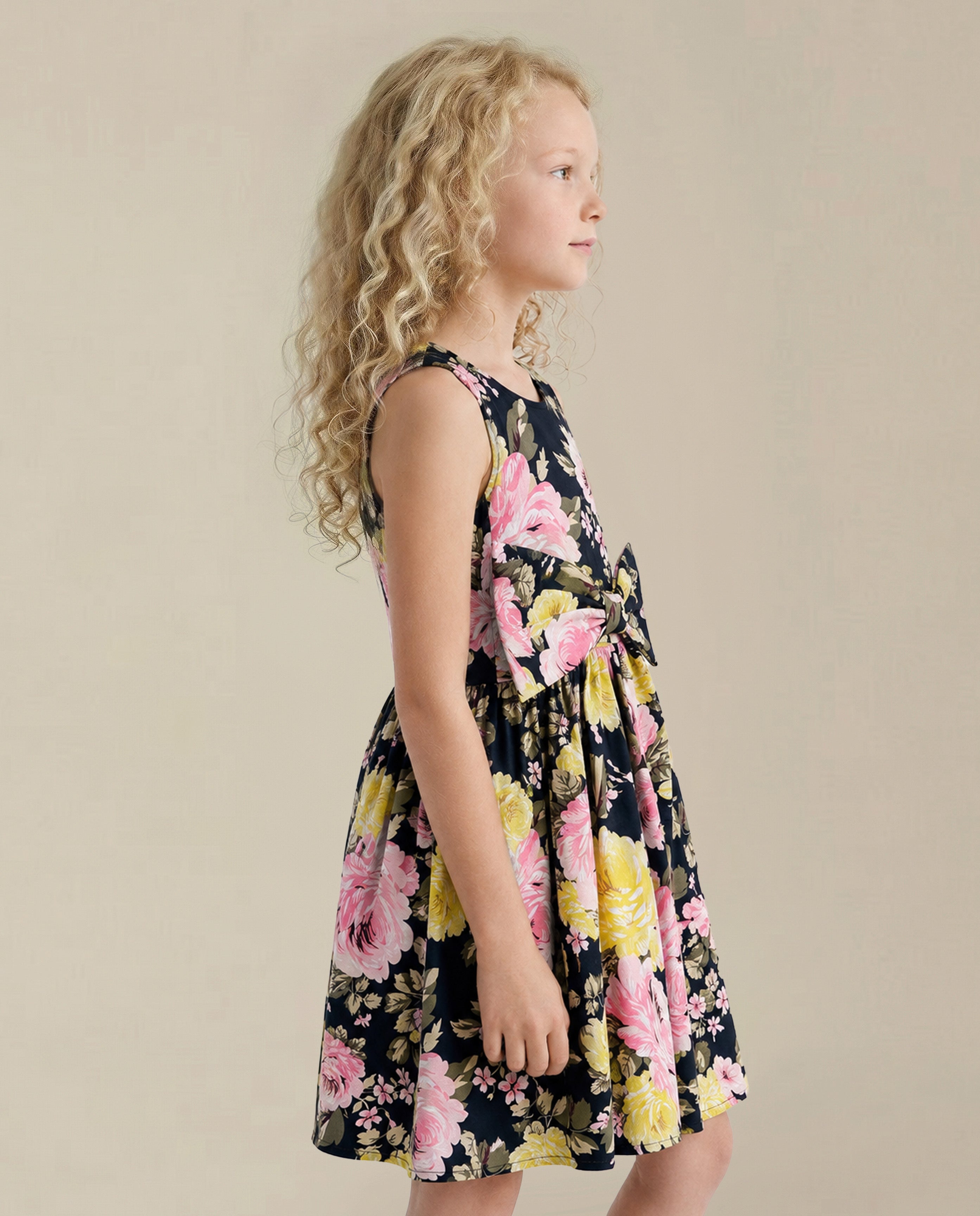 GIRLS Floral Cotton Dress