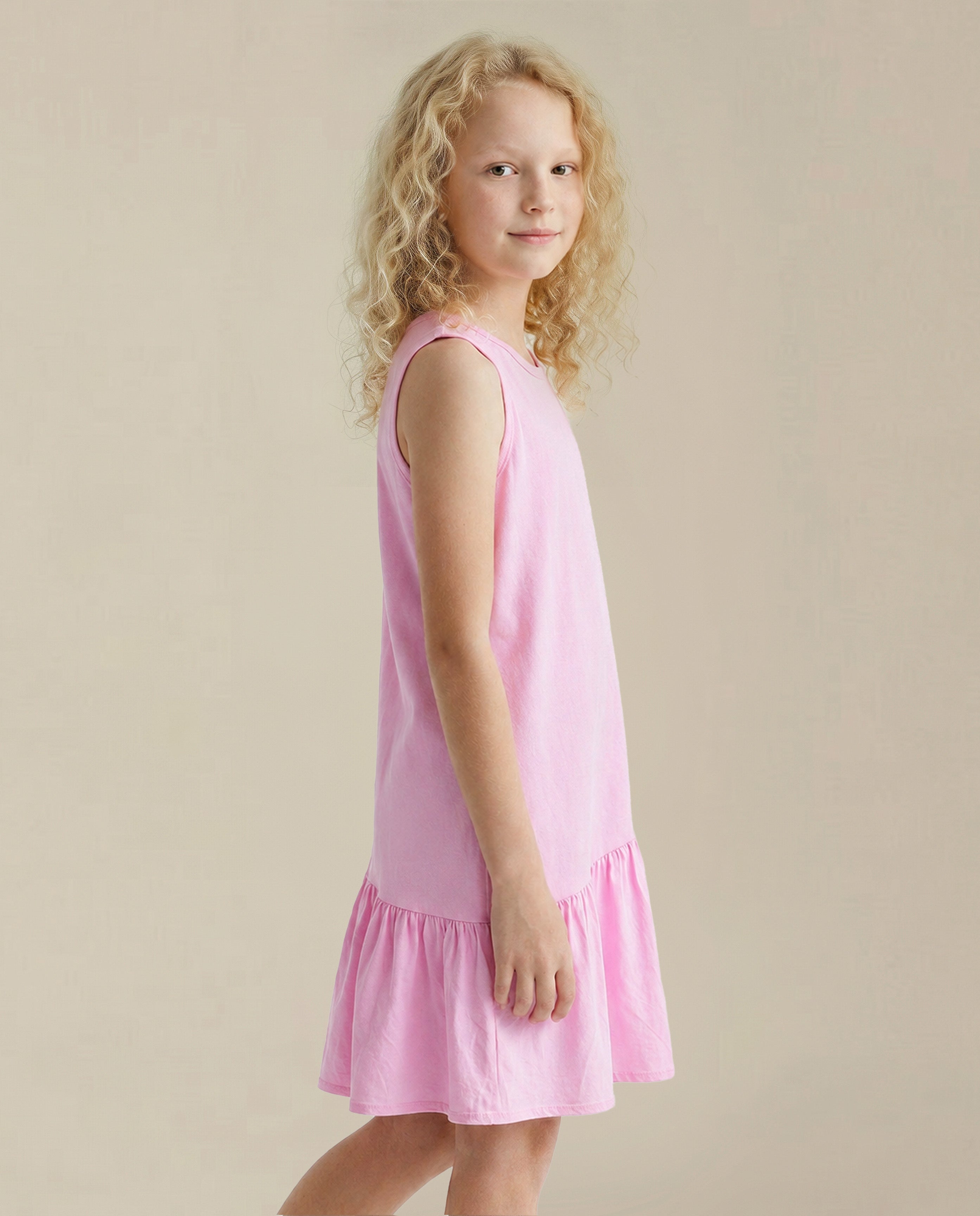 GIRLS Pink Fit & Flare Dress