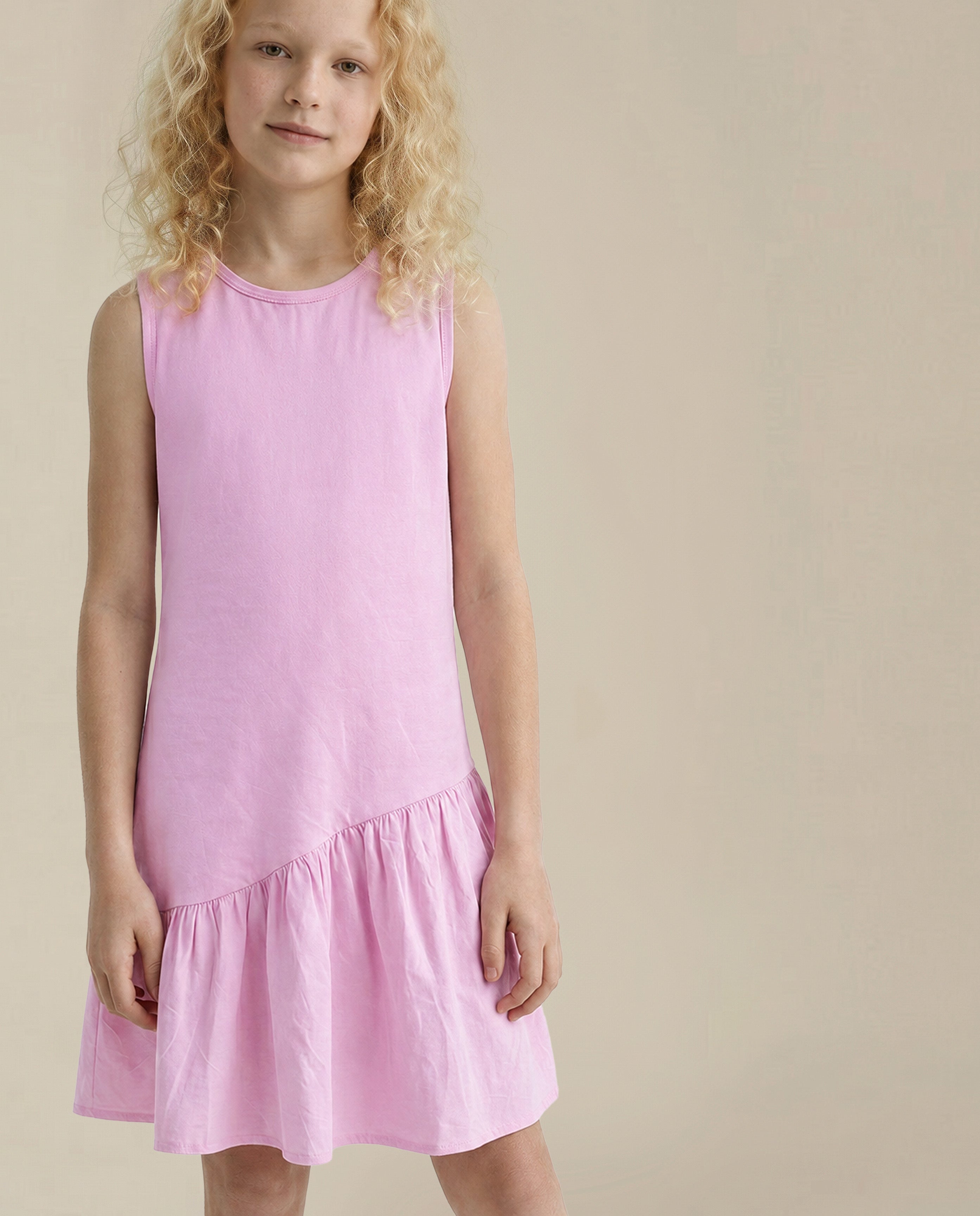 GIRLS Pink Fit & Flare Dress