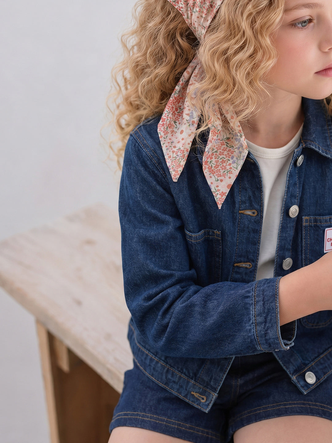 GIRLS Dark Blue Denim Jacket