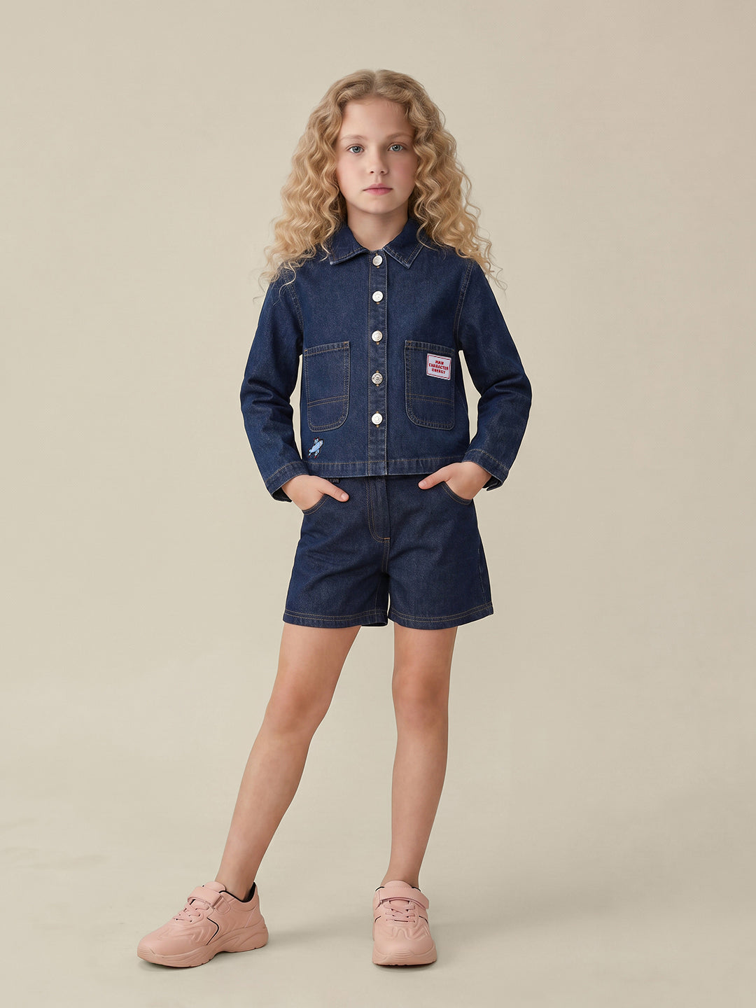 GIRLS Dark Blue Denim Jacket