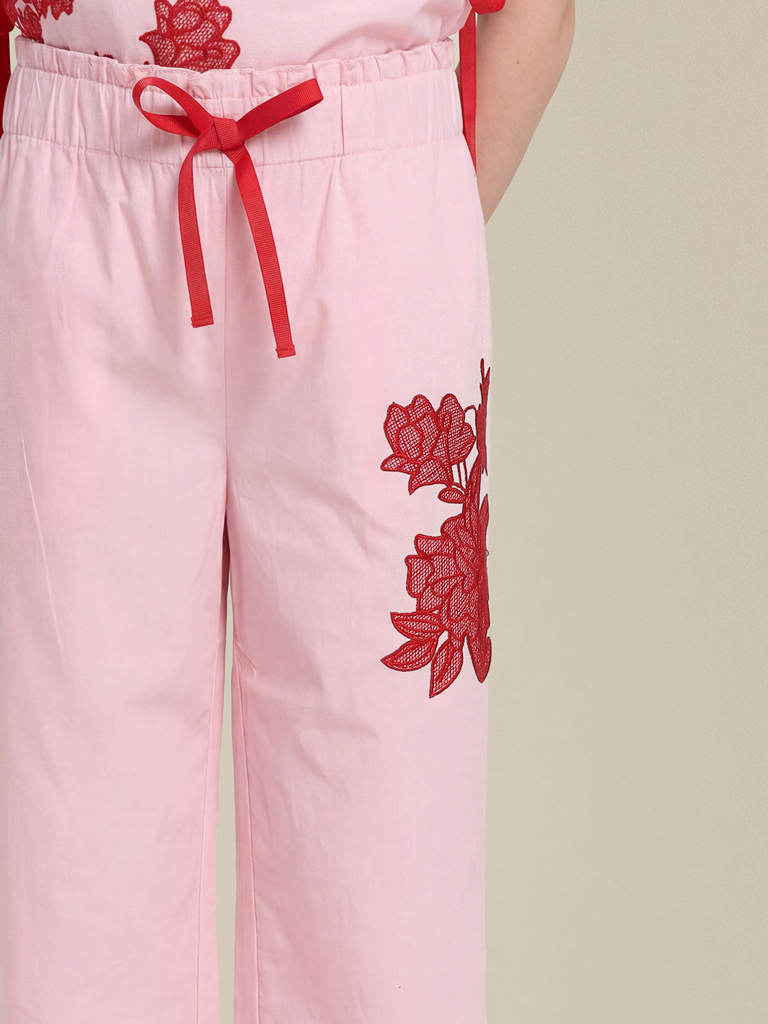 GIRLS Pink Printed Pants