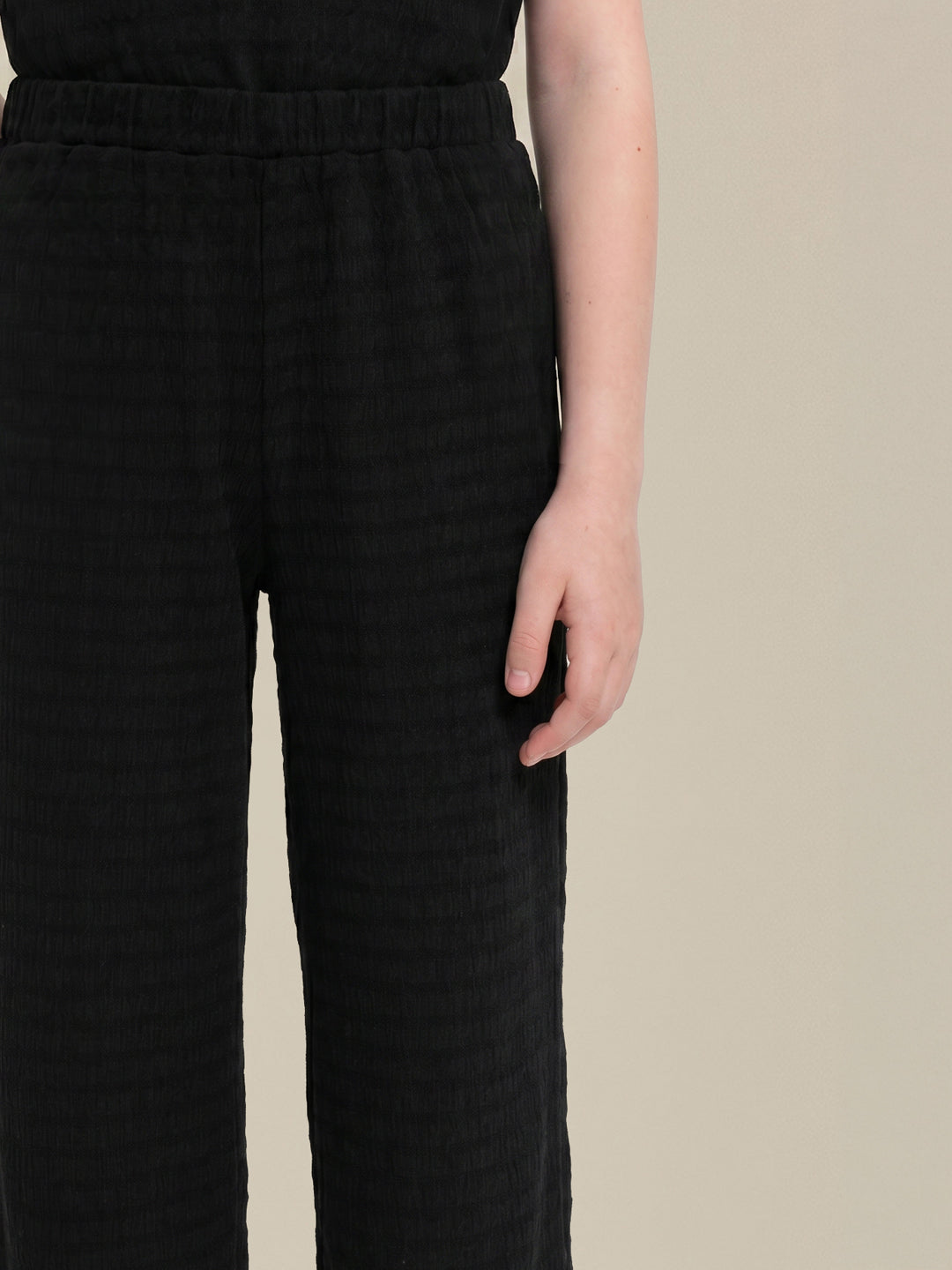 GIRLS Black Mid Rise Pants