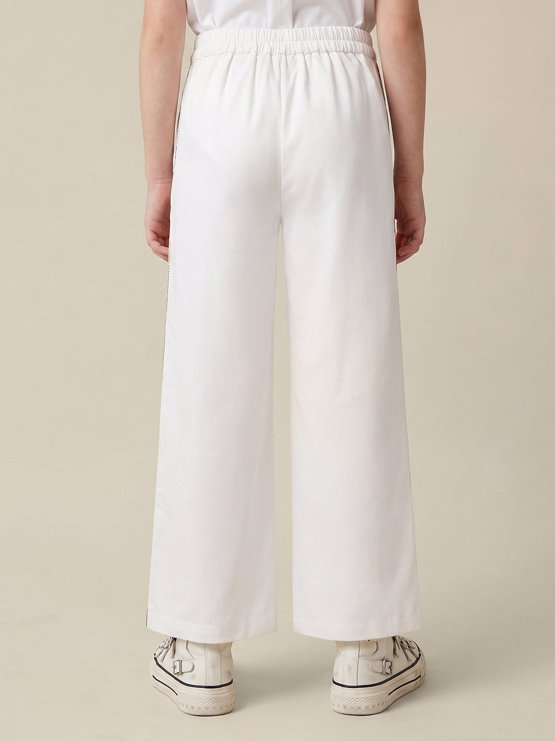 GIRLS White Mid Rise Pants