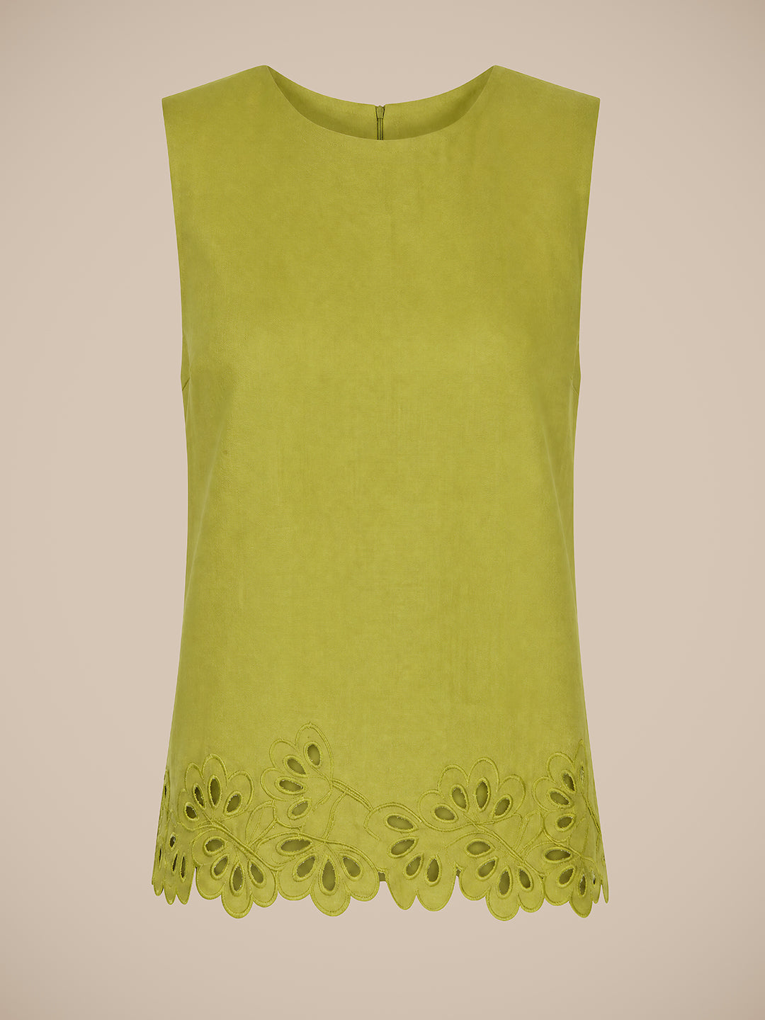 GIRLS Green Cotton Lace Top