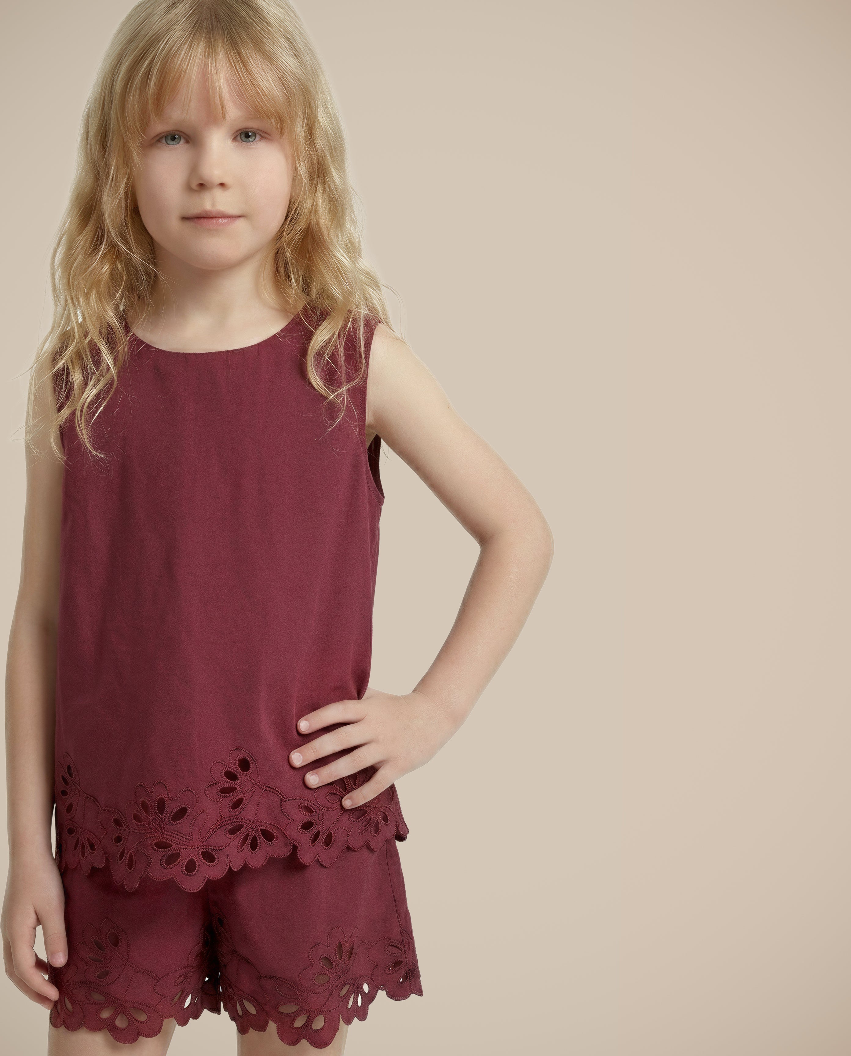 GIRLS Cotton Lace Top