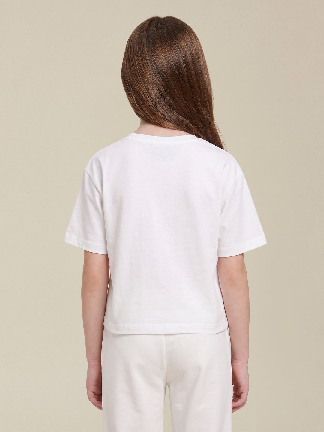 GIRLS White Printed Top