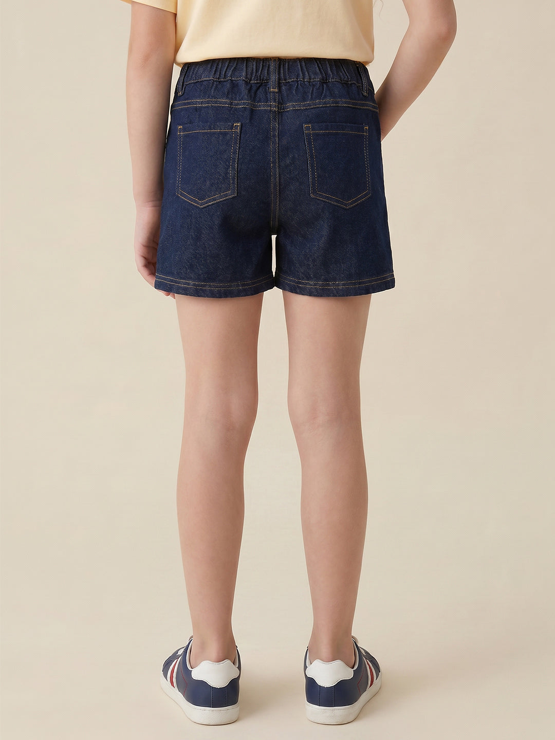 GIRLS Dark Blue Denim Shorts