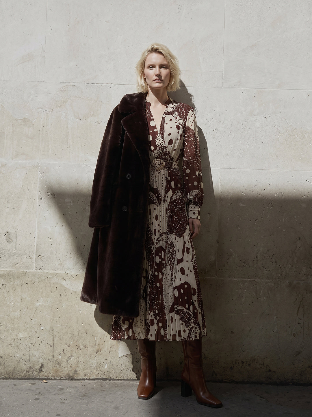 Printed Midi Dress