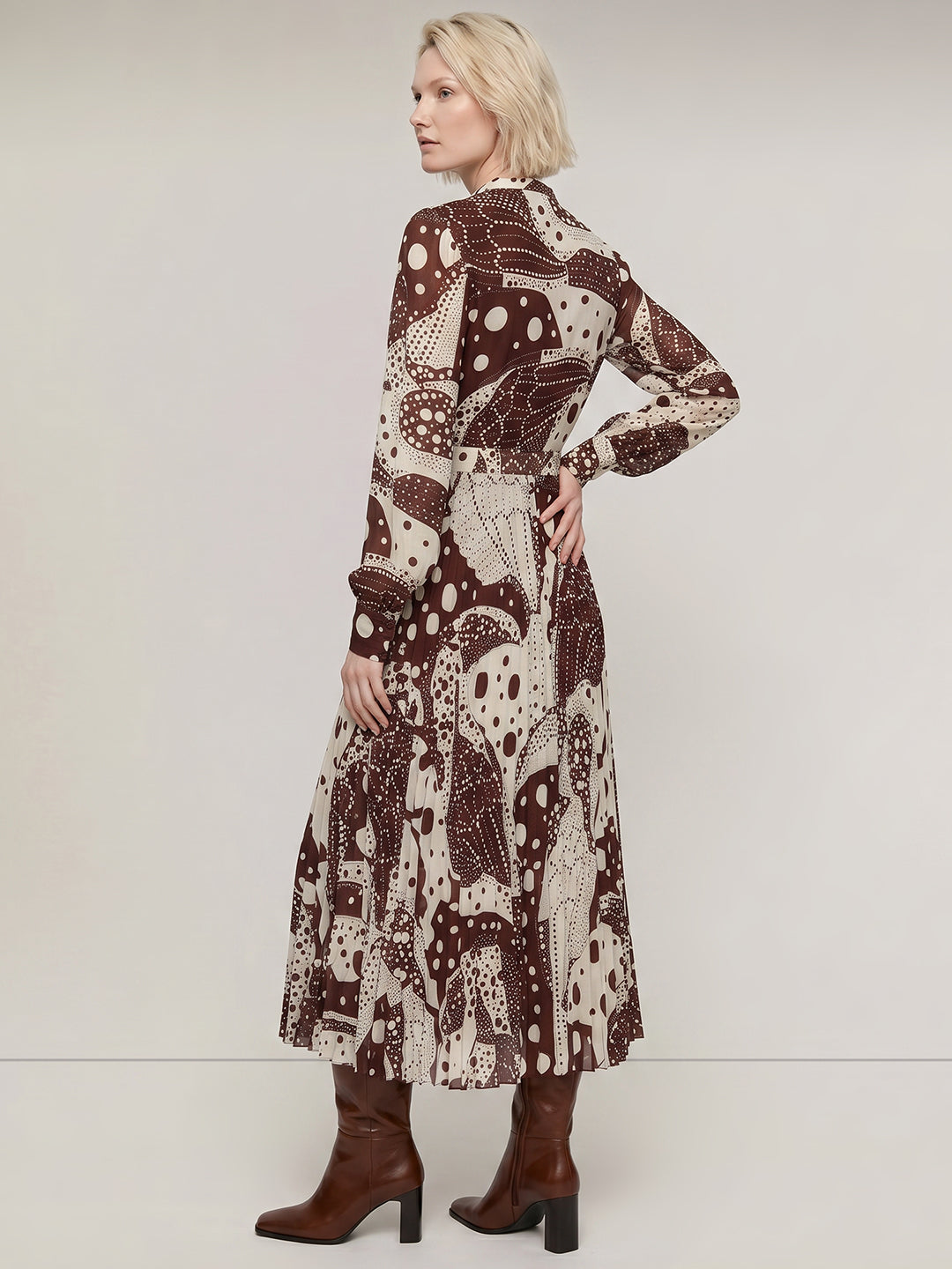 Printed Midi Dress