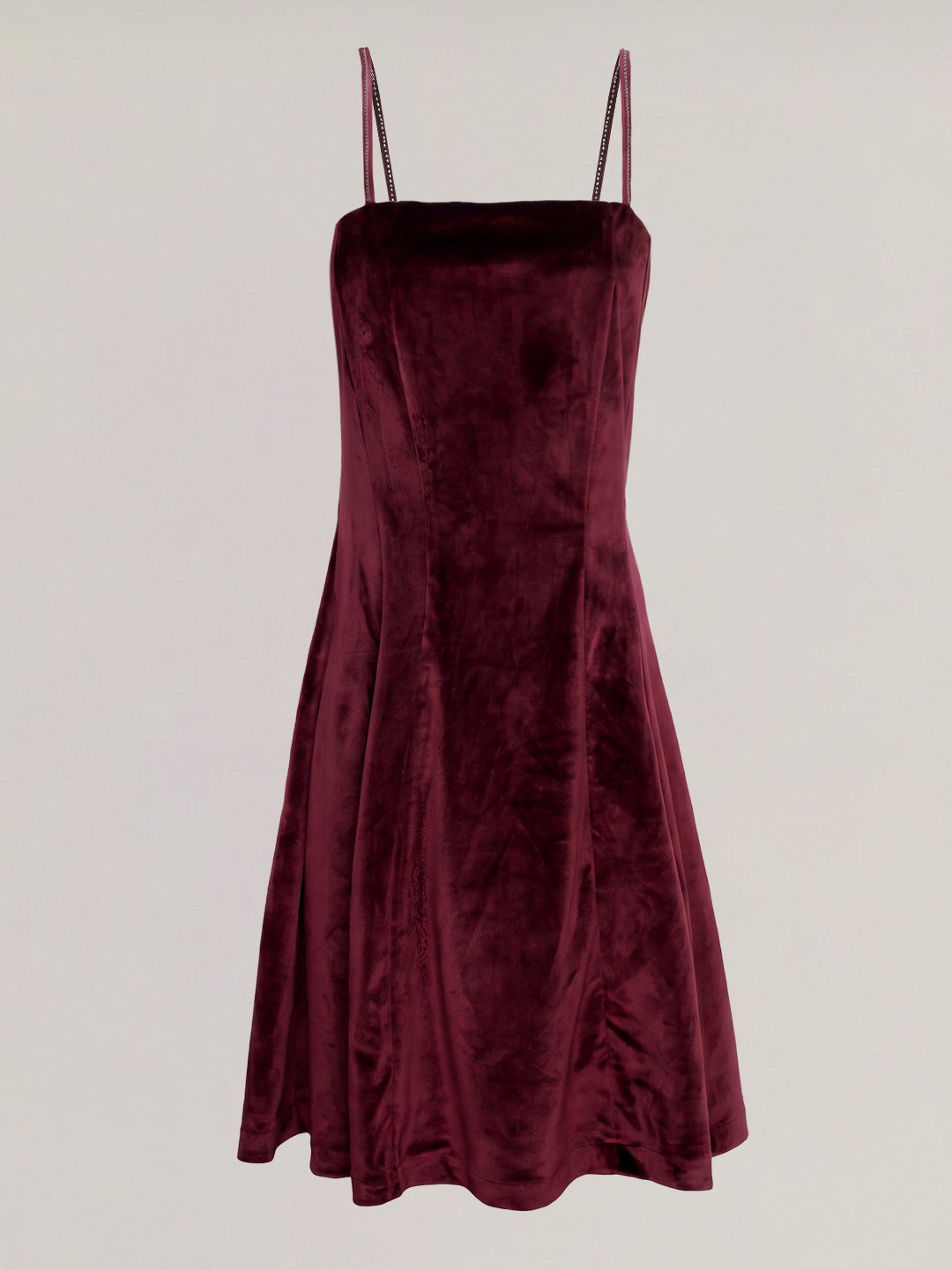 Velvet Fit & Flare Mini Dress